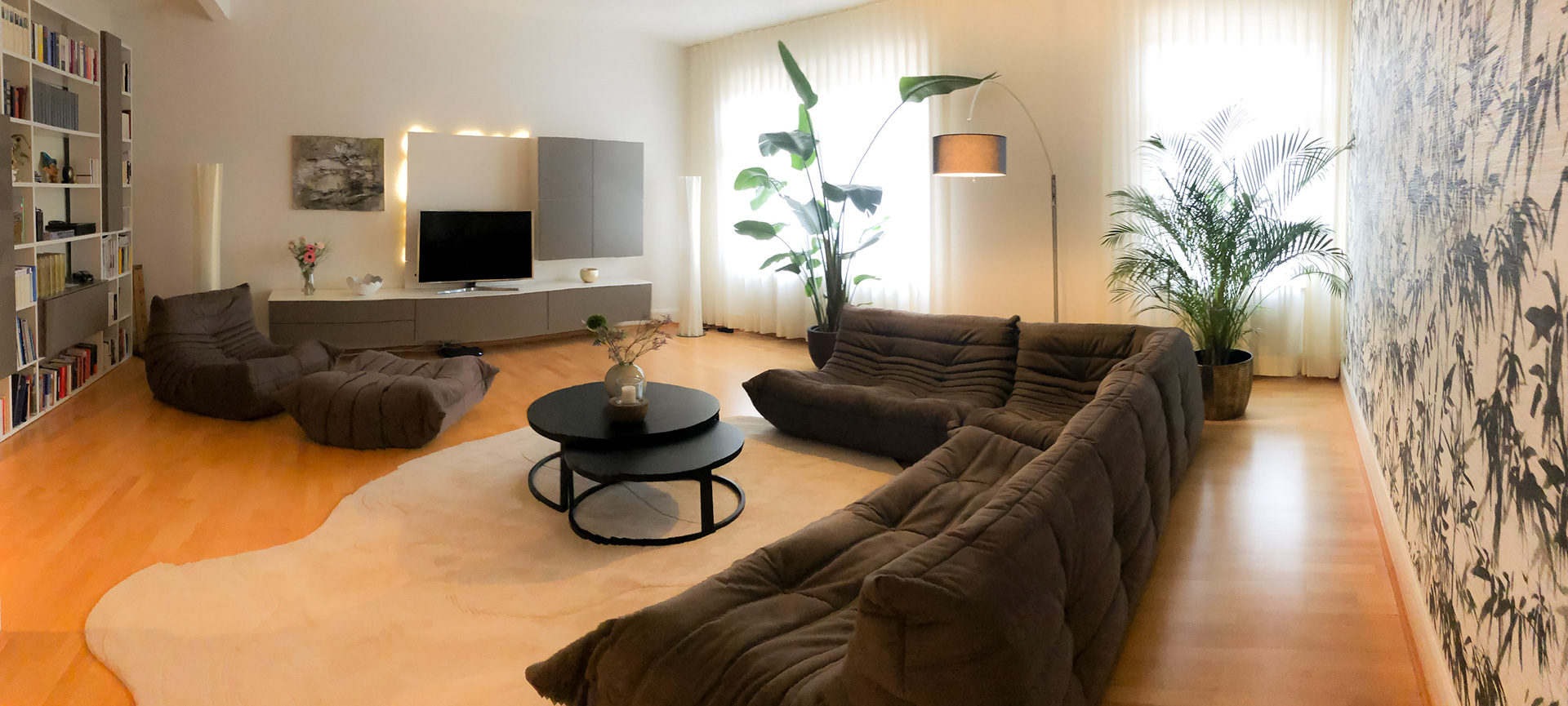 Blick ins Wohnzimmer