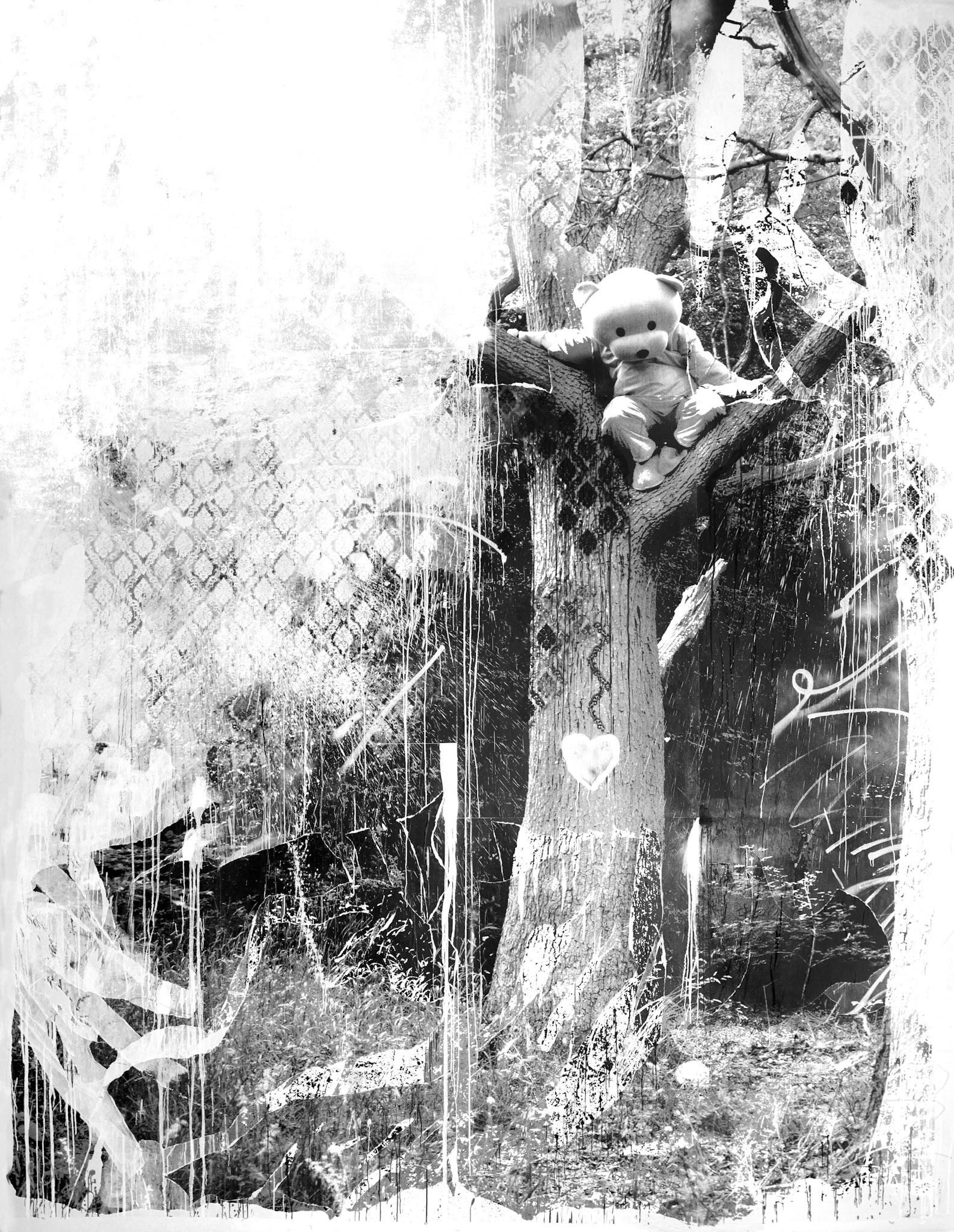 Wandgemälde mixed media