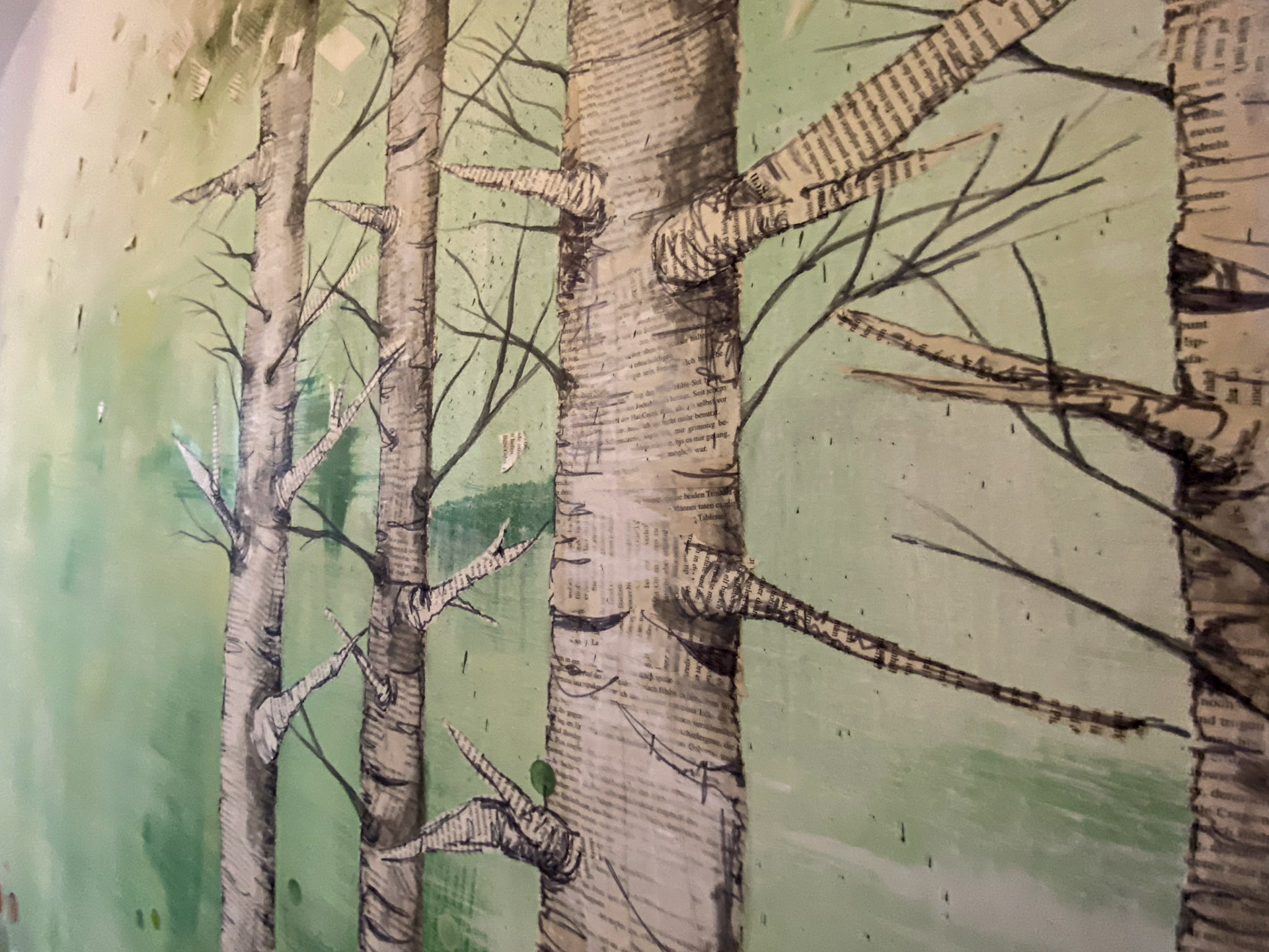 Birken mixed media