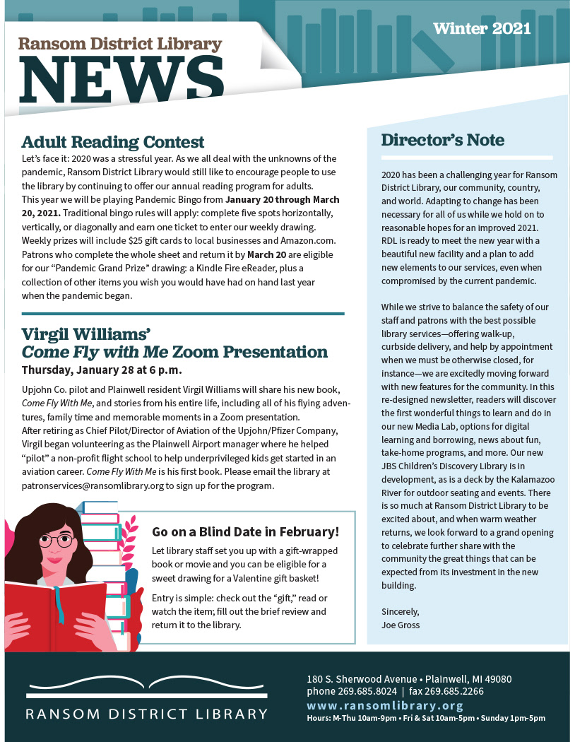 Ransom District Library Newsletter Refresh