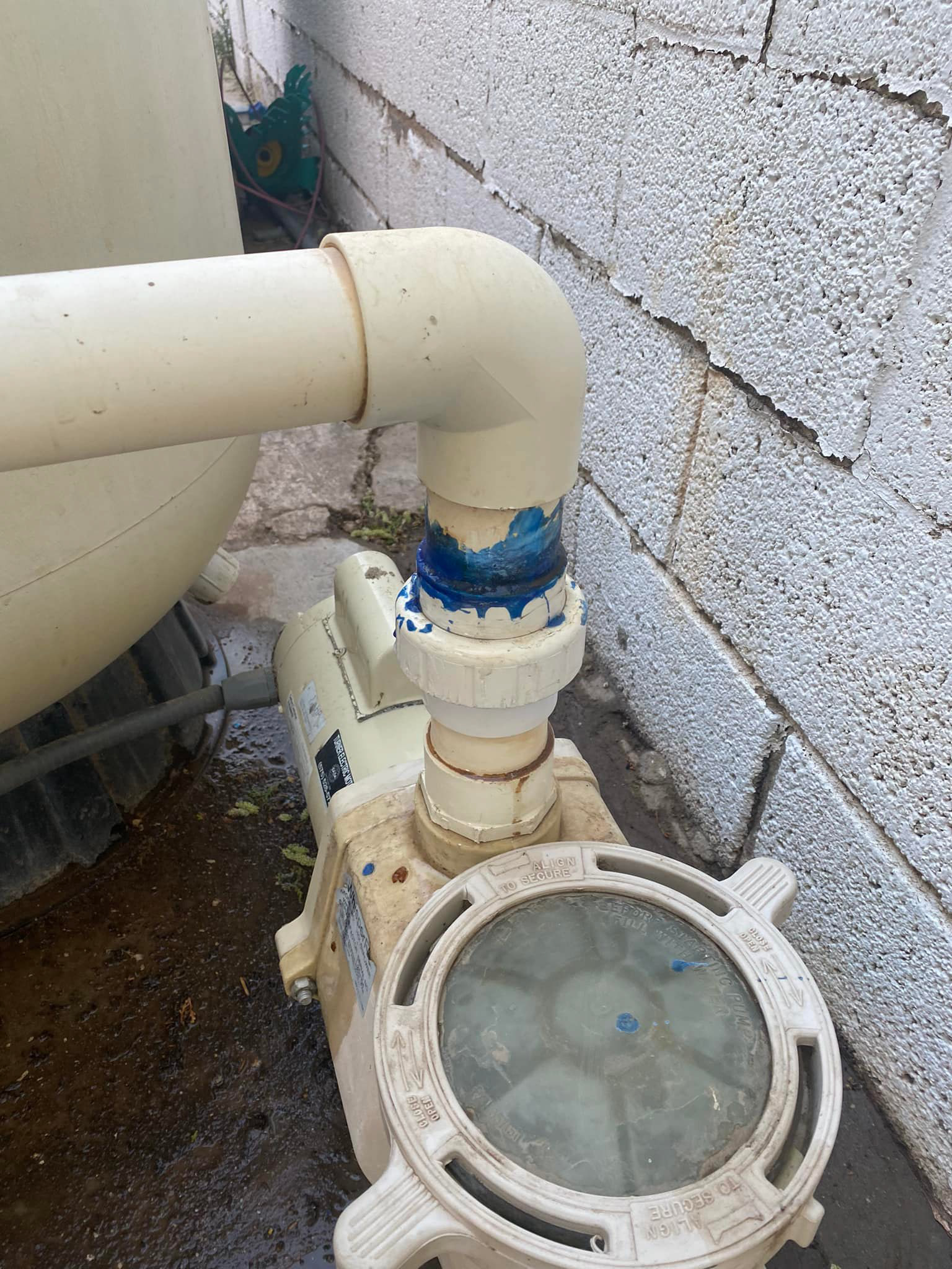 Leaking Plumbing - Before