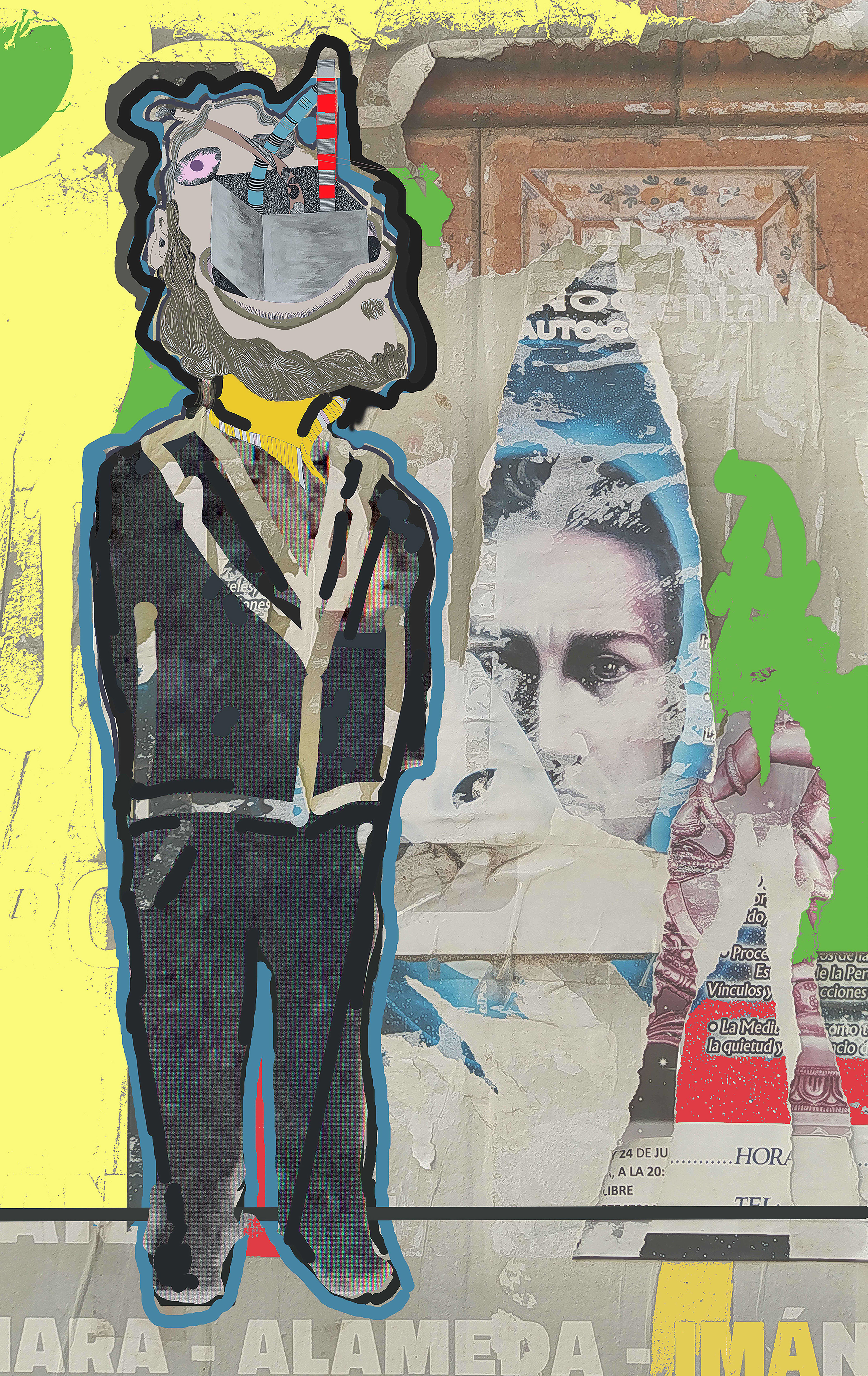 Nº 96. Título: Gente corriente 3. Ir al teatro. Medidas: 56 x 89 cm. Técnica: Impresión digital. Año 2021. Tirada: 5 ejemplares.