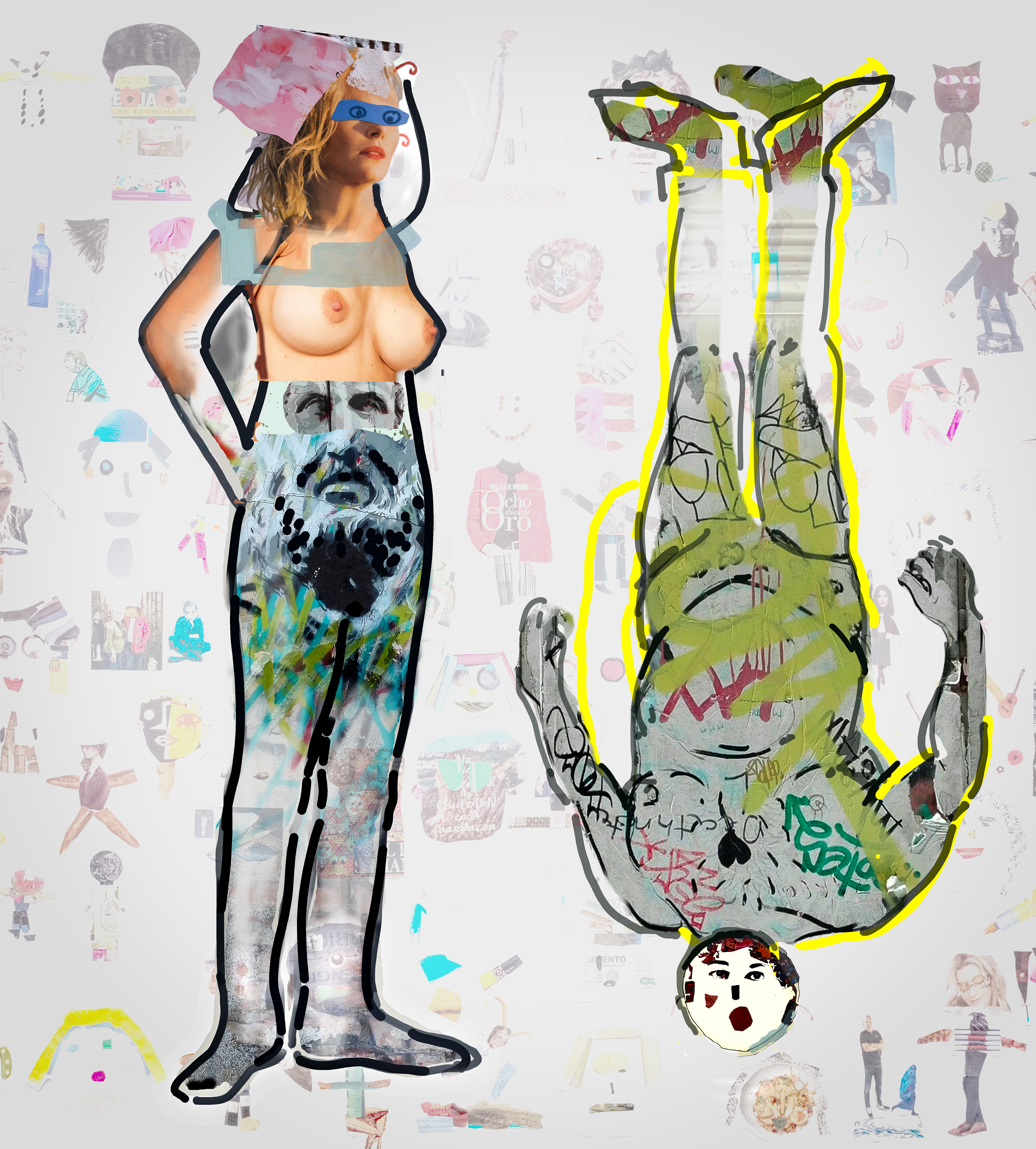 Nº 76. Título: Adán y Eva 2. Medidas: 68,5 x 76 cm. Técnica: Impresión digital. Año 2019. Tirada: 5 ejemplares.