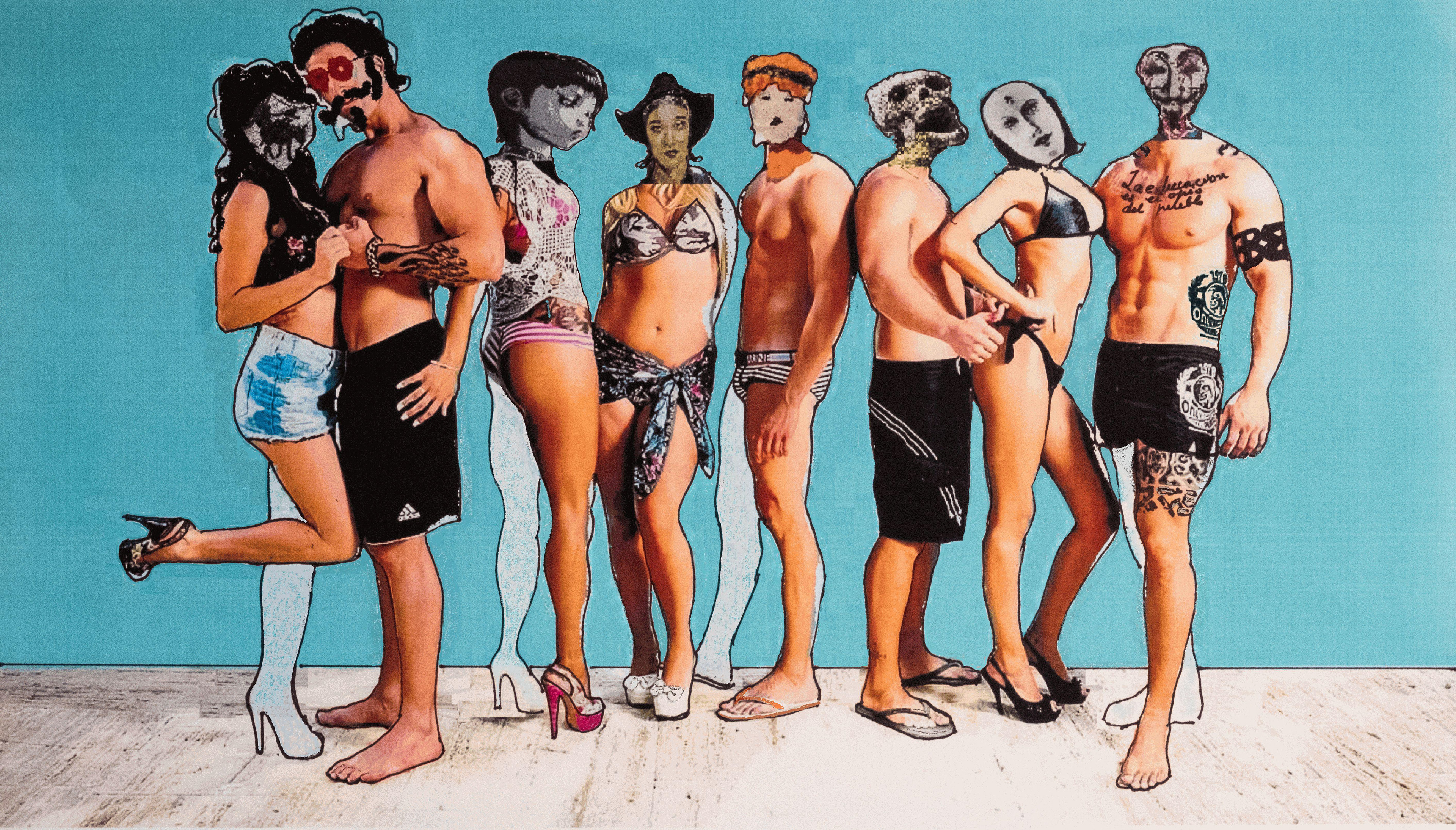 Nº 60.  Título: Despedida de solteros. Medidas: 47,48 x 27,09 cm. Técnica: Impresión digital. Año 2017.  Tirada: 5 ejemplares.