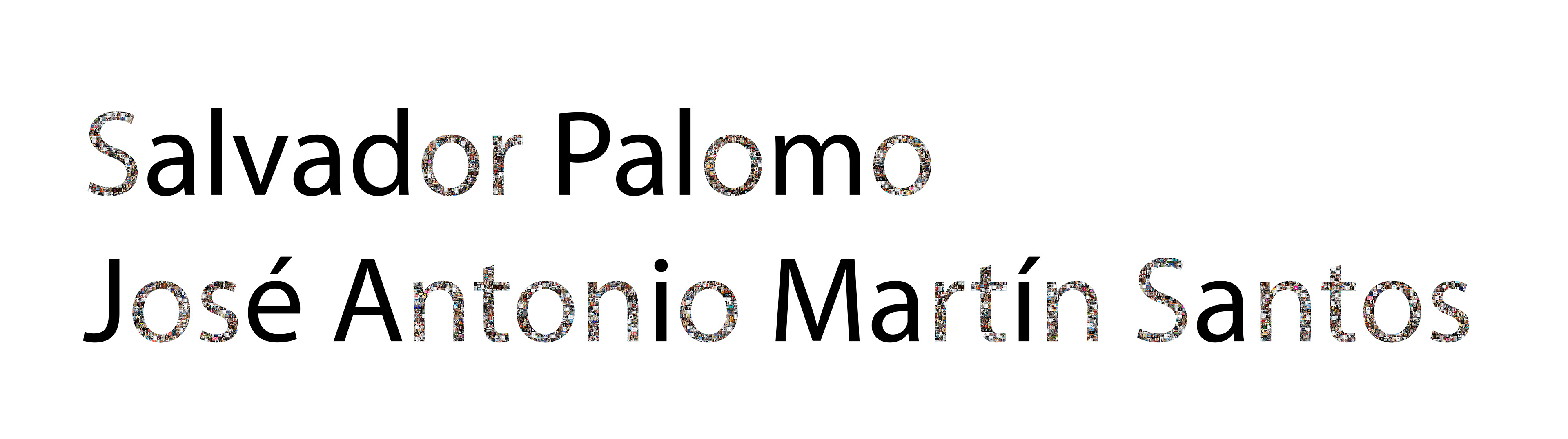 Nº 32 y 33. Título: Nombres Salvador y Jose. Medidas: 110 x 11 cm. y 180 x 11 cm. Técnica: Letras en vinilo de corte y algunas troqueladas en PVC con impresión digital. Año 2016. Tirada: 5 ejemplares