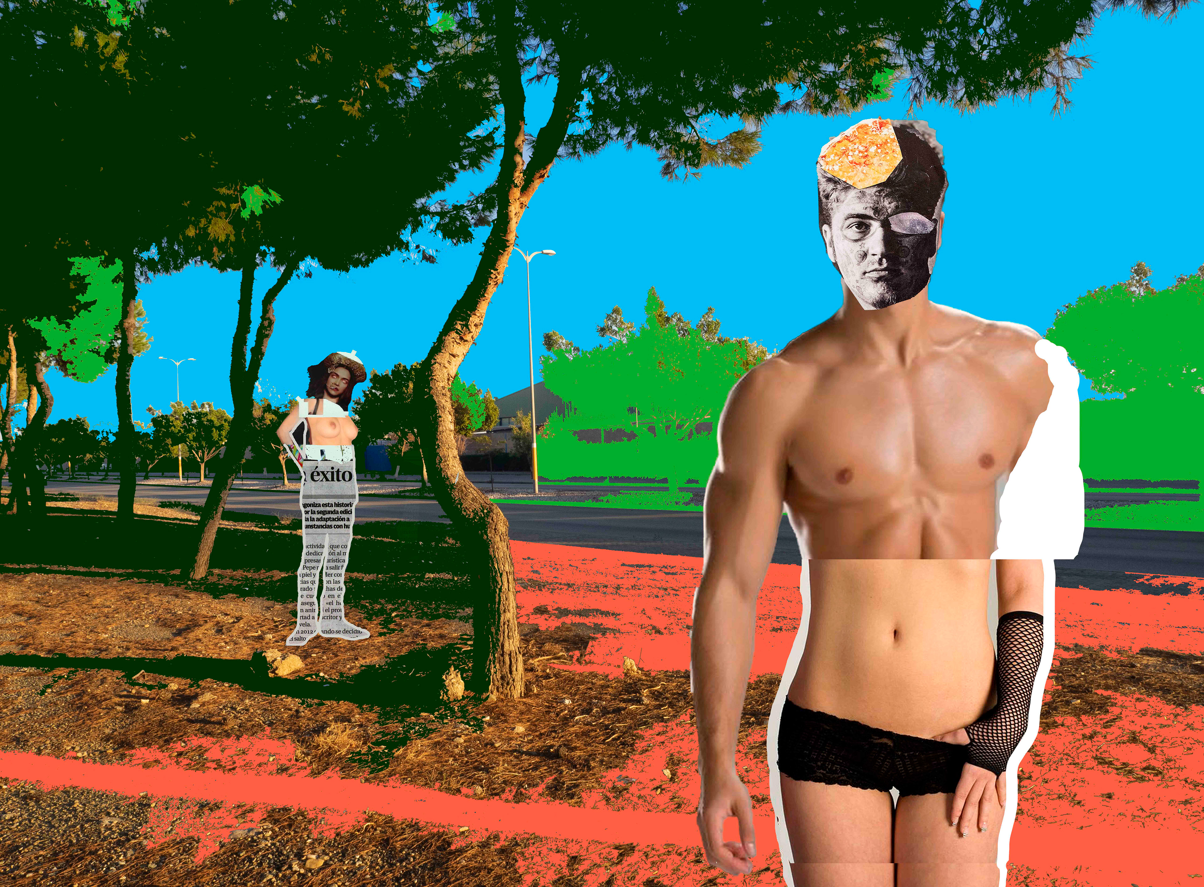 Nº 81. Título: Exteriores 2. Desnudos en el polígono. Medidas: 76 x 56 cm. Técnica: Impresión digital. Año 2018. Tirada: 5 ejemplares.