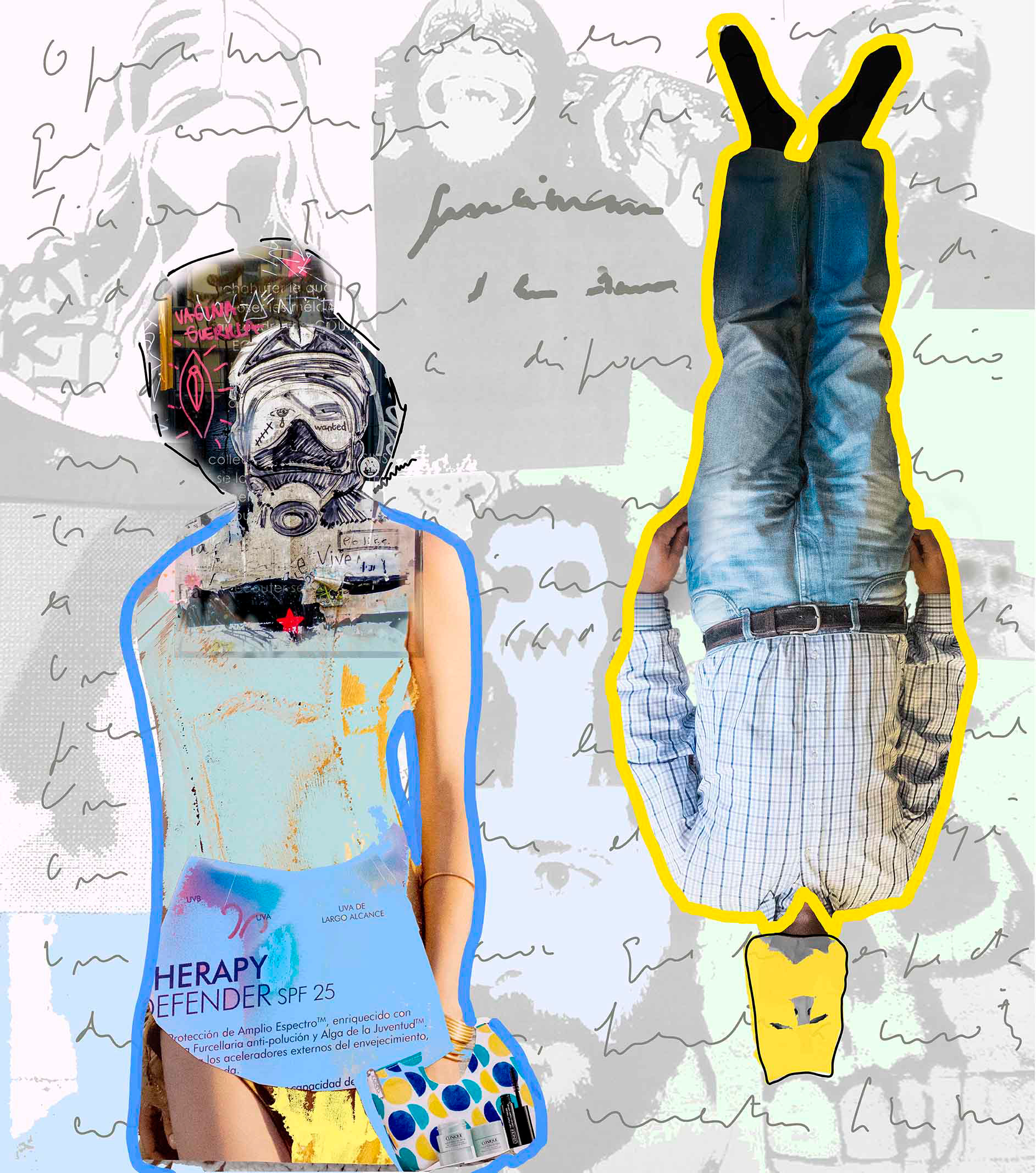 Nº 75. Título: Adán y Eva 1. Medidas: 66,5 x 76 cm. Técnica: Impresión digital. Año 2019. Tirada: 5 ejemplares.