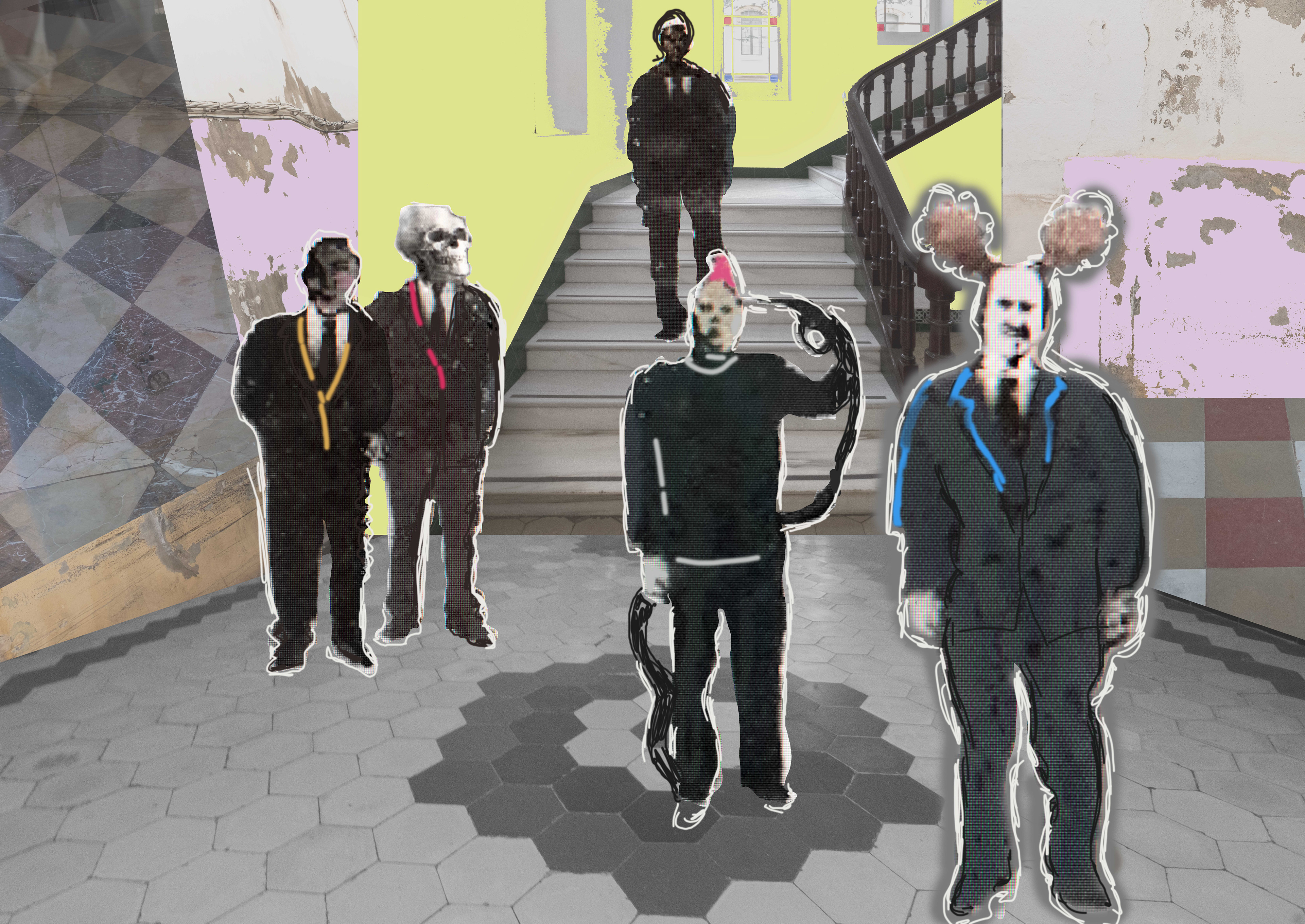 Nº 87. Título: Gente corriente 8. Inicio de la temporada lírica. Medidas: 120 x 85 cm. Técnica: Impresión digital. Año 2021. Tirada: 5 ejemplares.