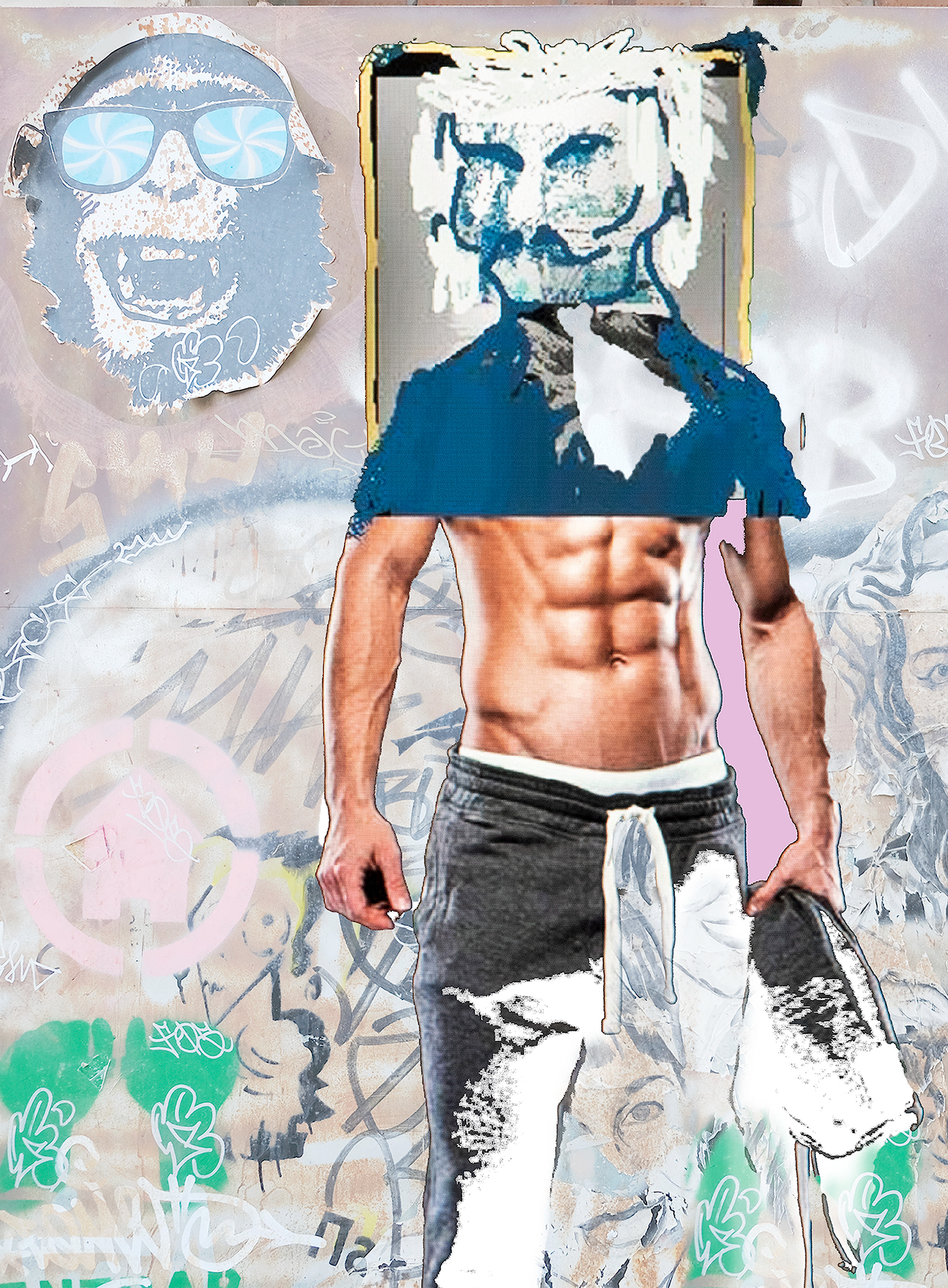 Nº 78. Título: Personaje 15. El gigoló. Medidas: 56 x 76 cm. Técnica: Impresión digital. Año 2018. Tirada: 5 ejemplares.