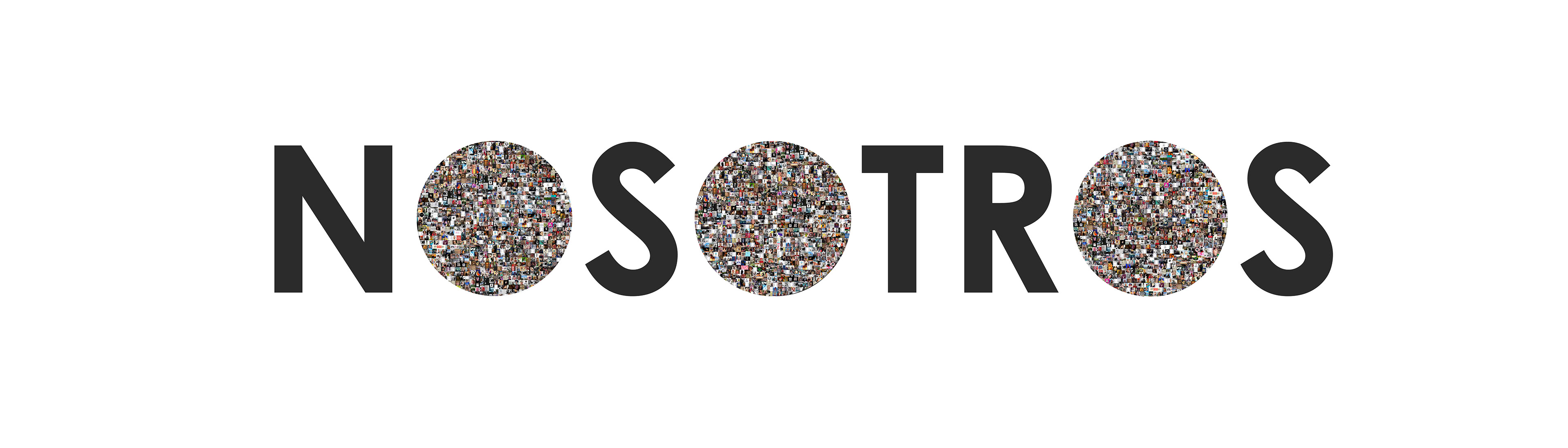 Nº 23. Título: NOSOTROS. Medidas: 270 x 39 cm. Técnica: Letras troqueladas en cartón pluma y algunas con impresión digital. Año 2016. Tirada: 5 ejemplares.