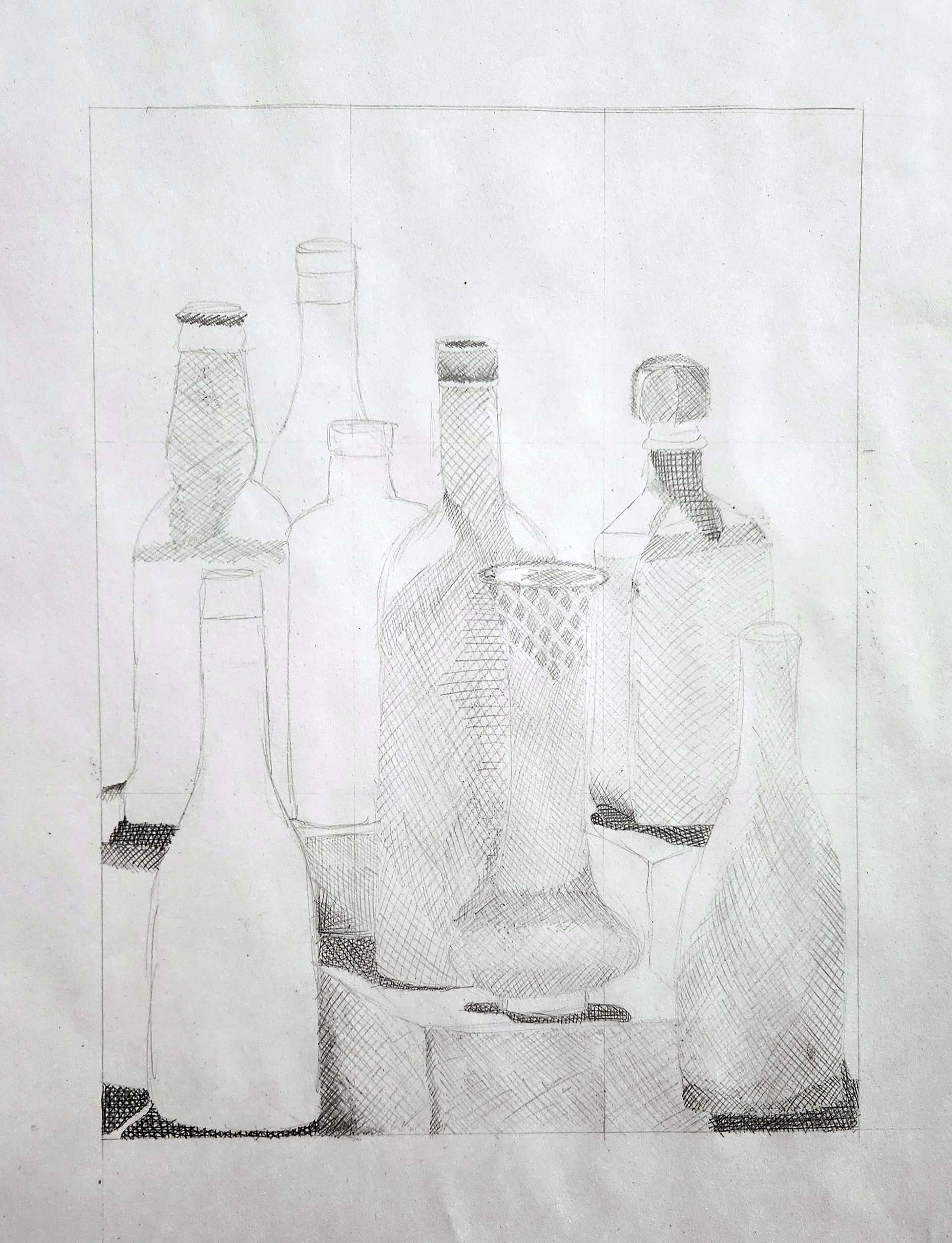 Cross-hatch, graphite