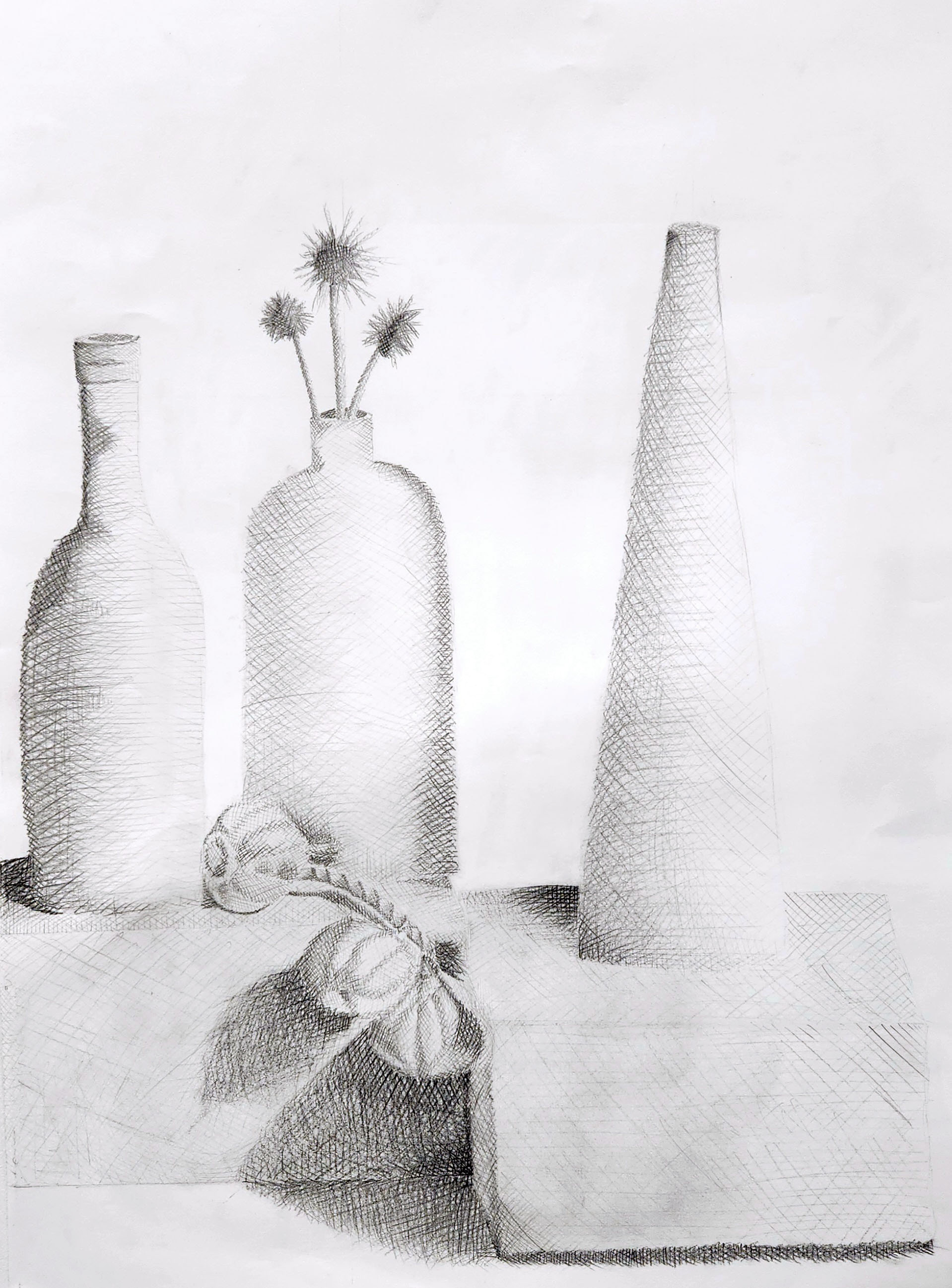 Cross-hatch, graphite