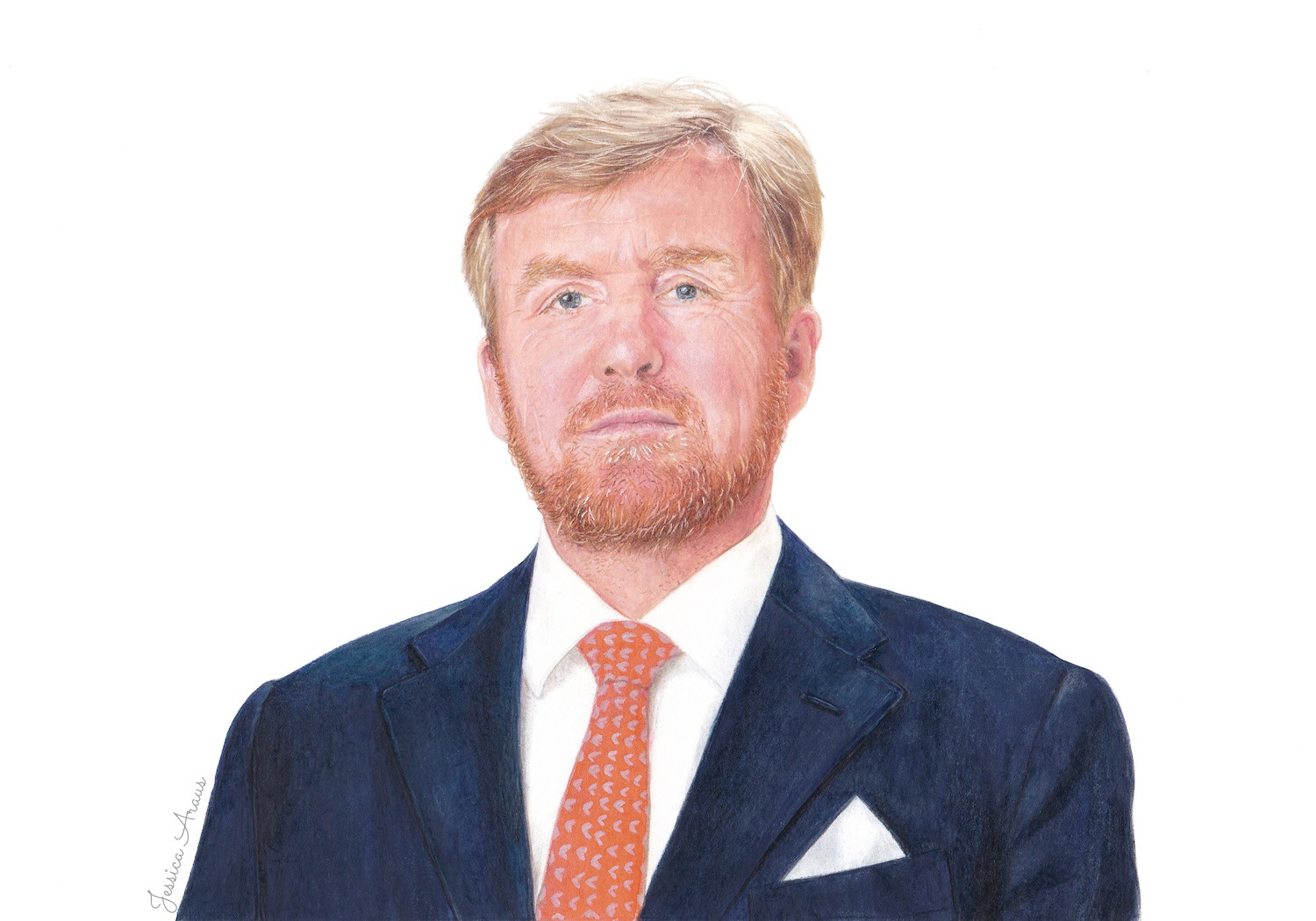 King Willem Alexander illustration