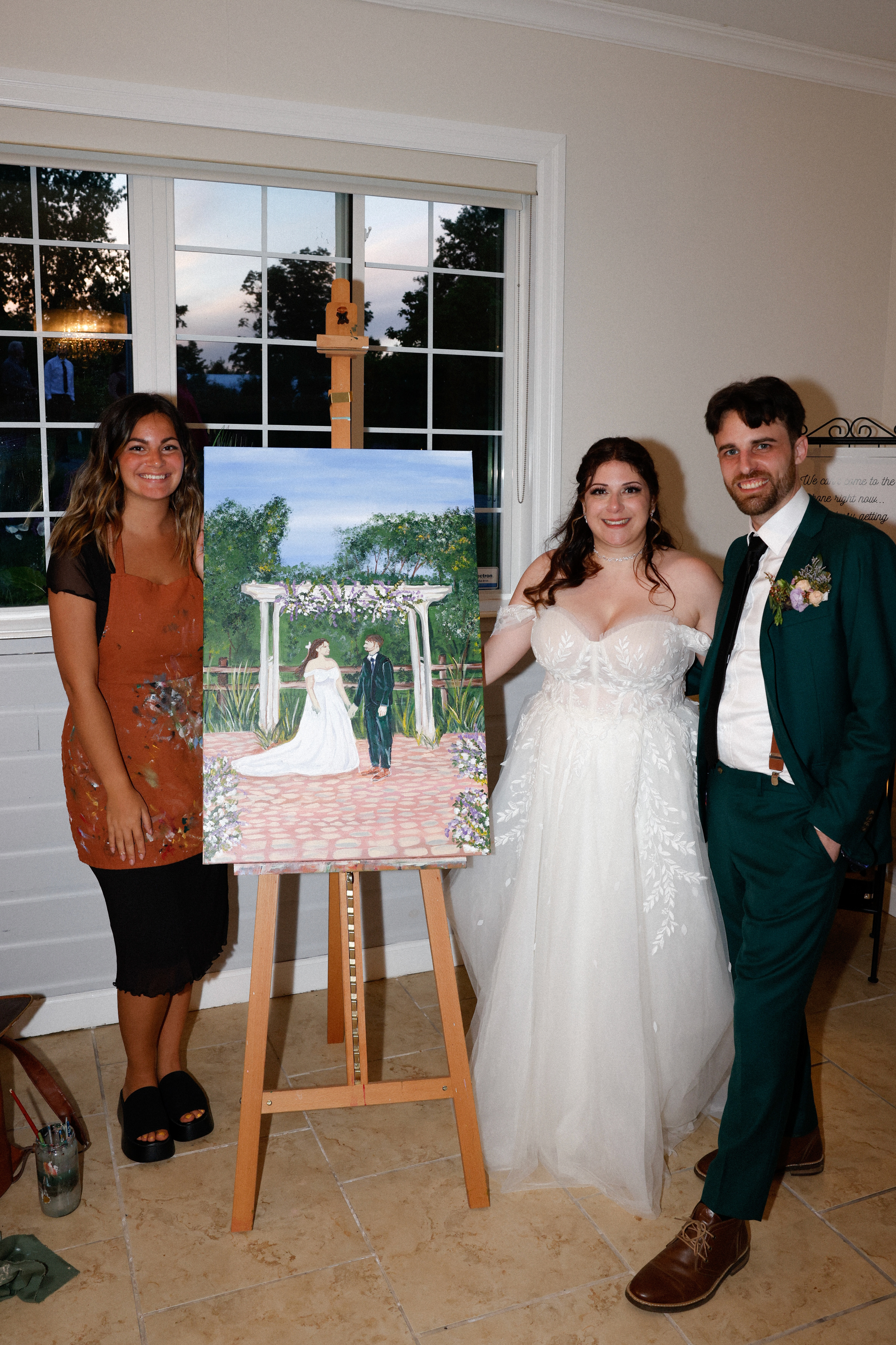 TESTIMONY ''Anna!!! Merci beaucoup! We loved every little moment!! From your smile, to your talent, to getting our guests involved - We got so many compliments. Thank you, thank you. '' -Tina, the bride