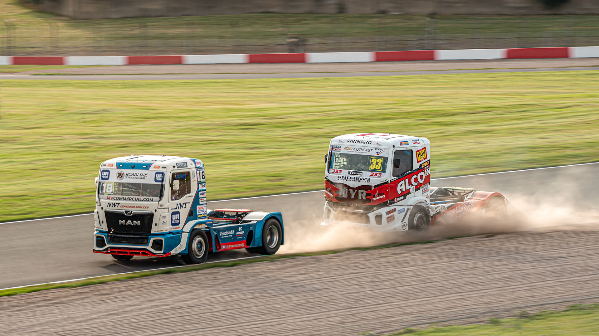 International Truck Prix. Convoy in the Park. Truck racing at Donington Park circuit, August 2024.