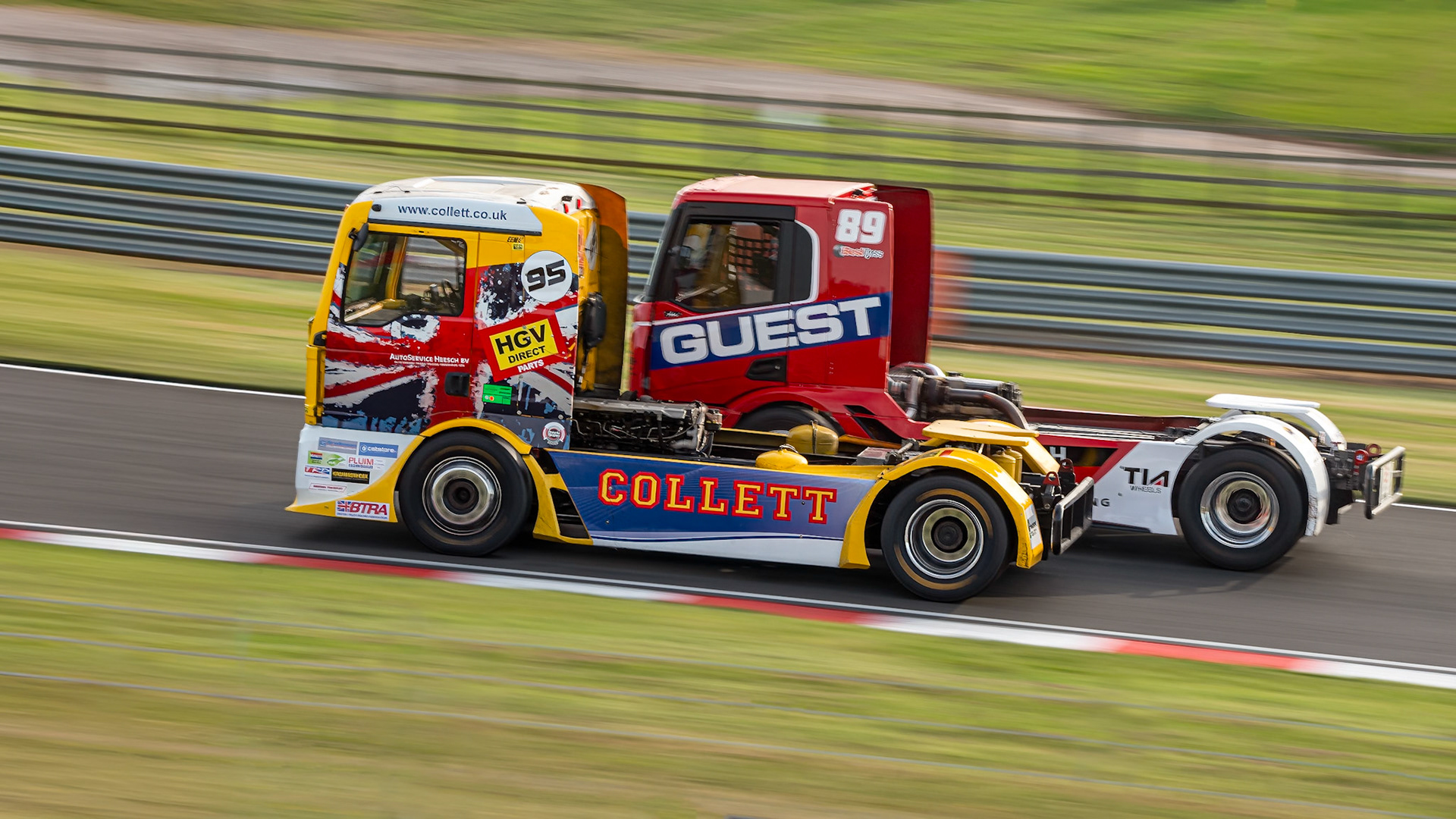 International Truck Prix. Convoy in the Park. Truck racing at Donington Park circuit, August 2024.