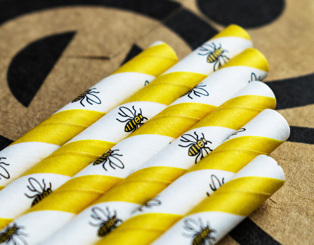 David Gilmore Design - The Manchester Bee Paper Straw