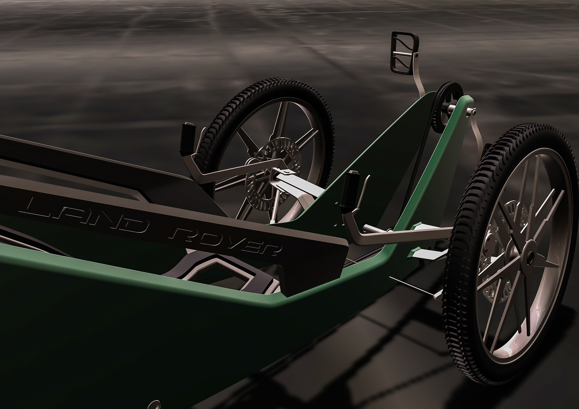Land Rover XR-3 Recumbent Tricycle. © 2018 David Gilmore Design