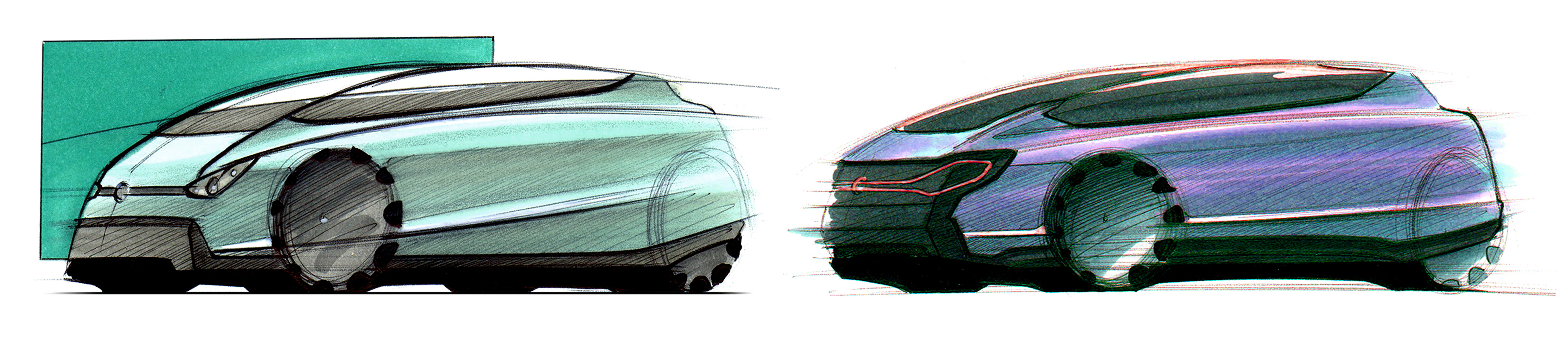 Later development sketches. © 2018 David Gilmore Design