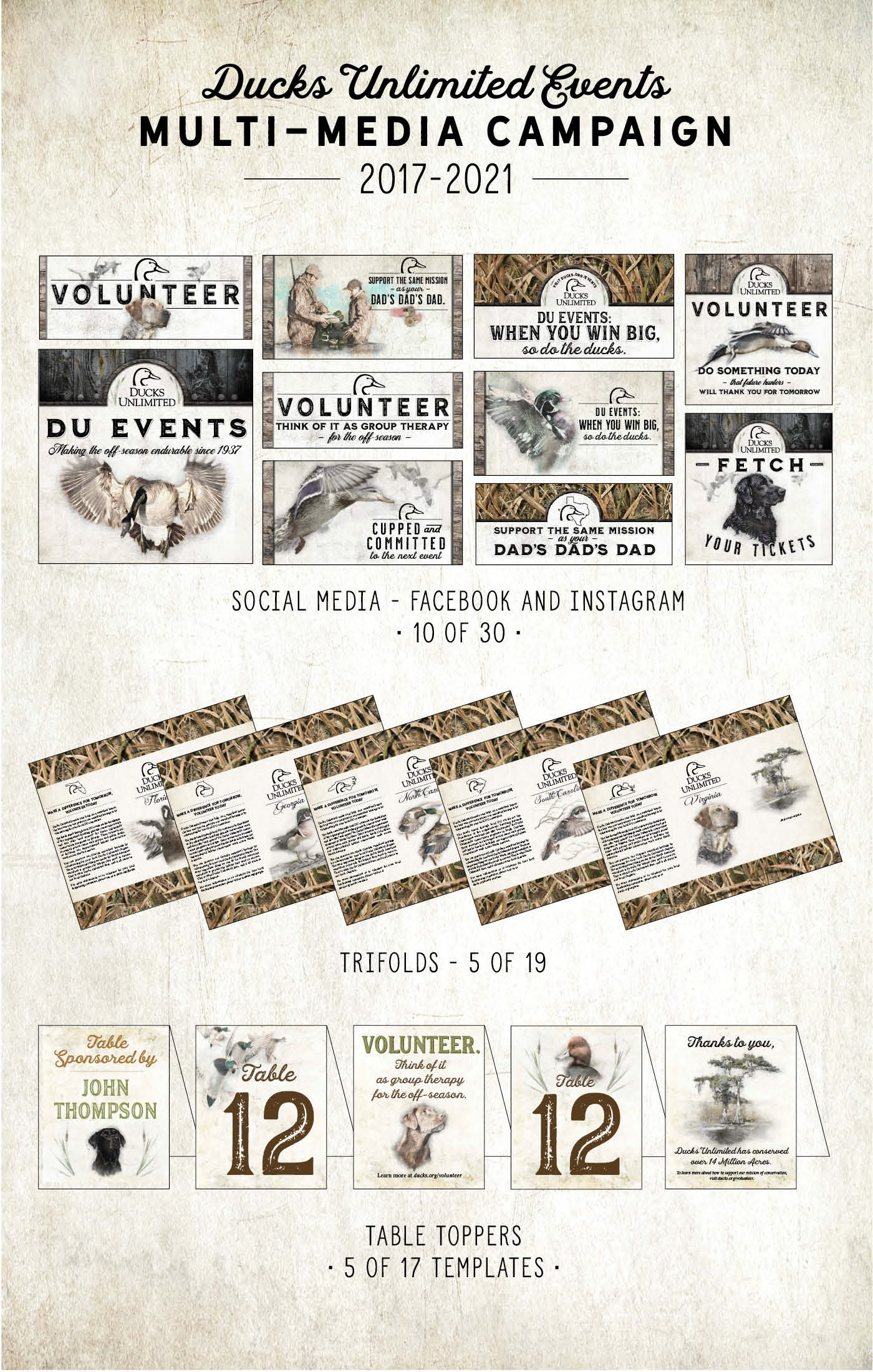 Hal Pickel Ducks Unlimited Events MultiMedia Campaign