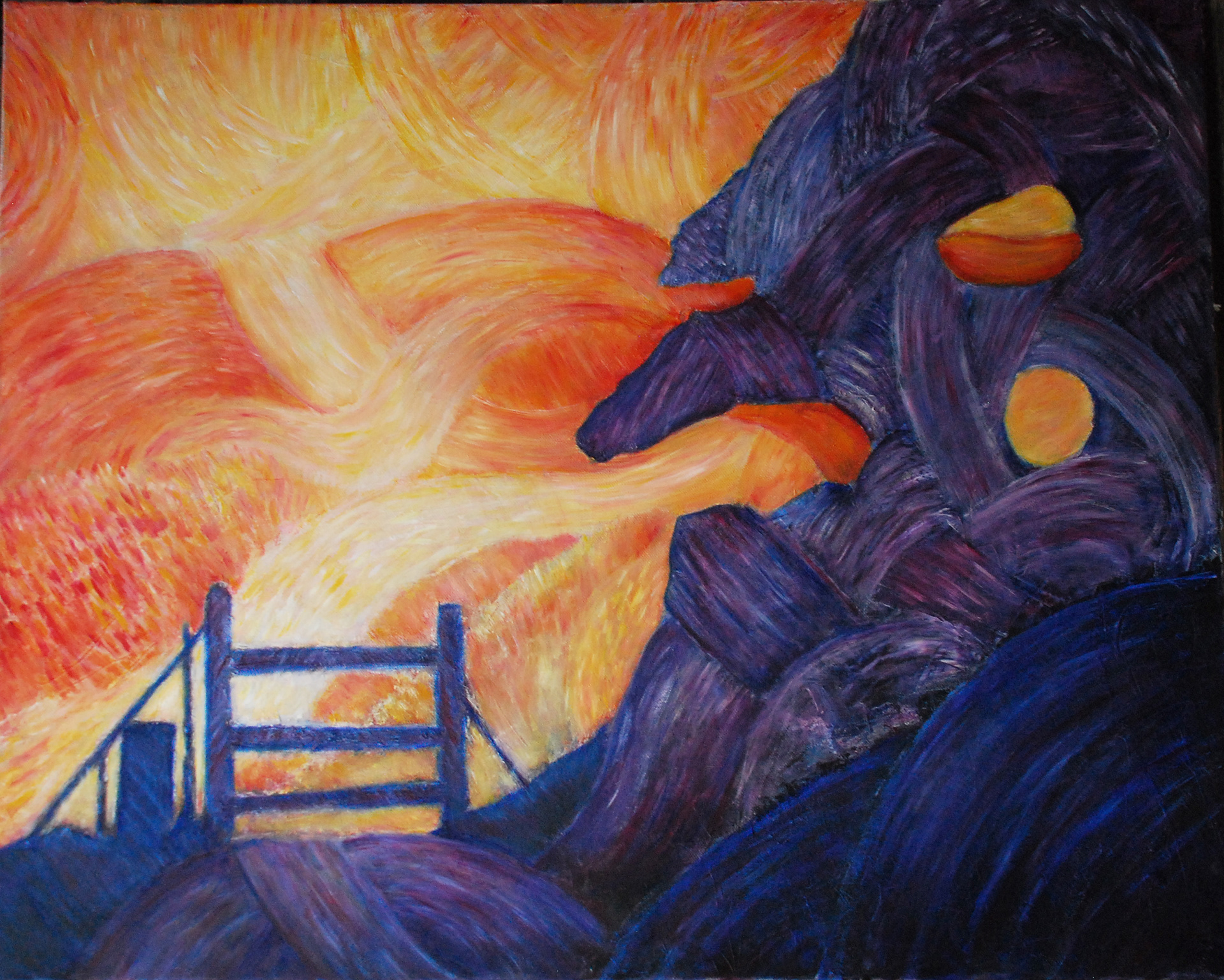 The Gate Between. Oil paint