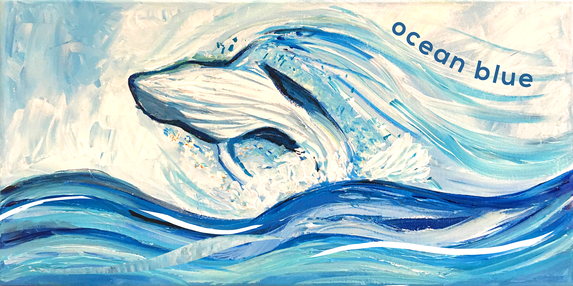 Ocean Blue. Acrylic