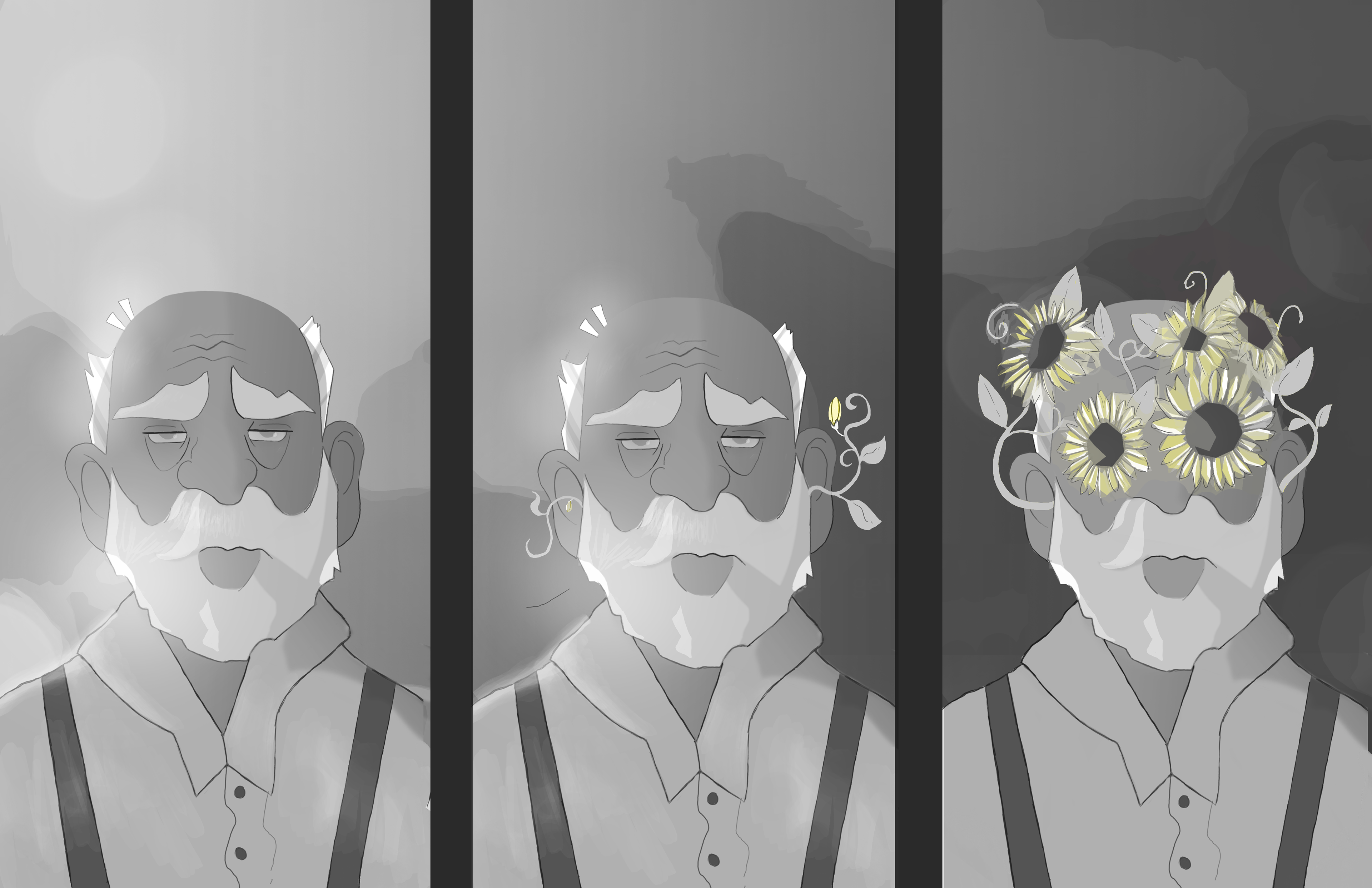 Dementia Through Time. Photoshop