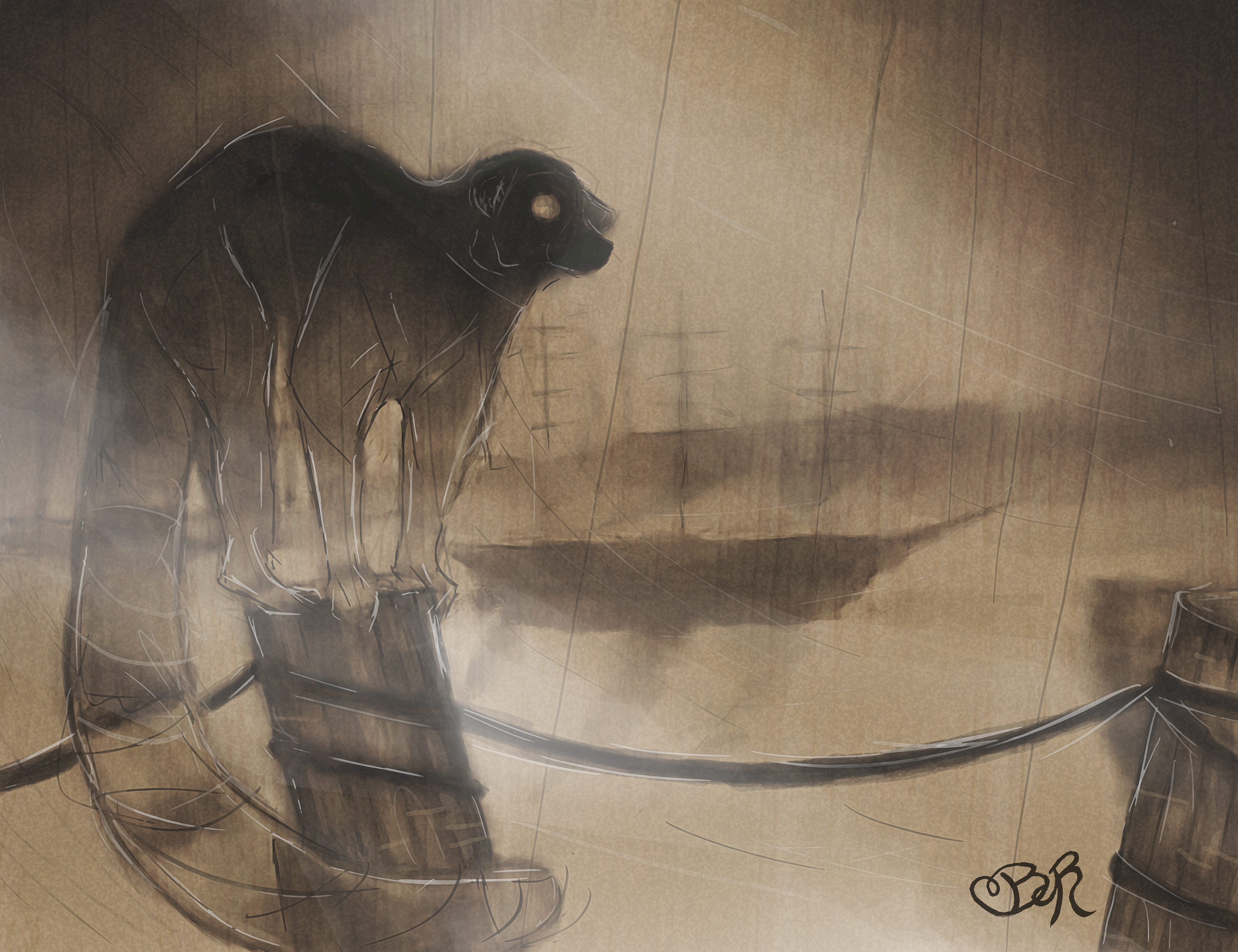 Lemur. Photoshop