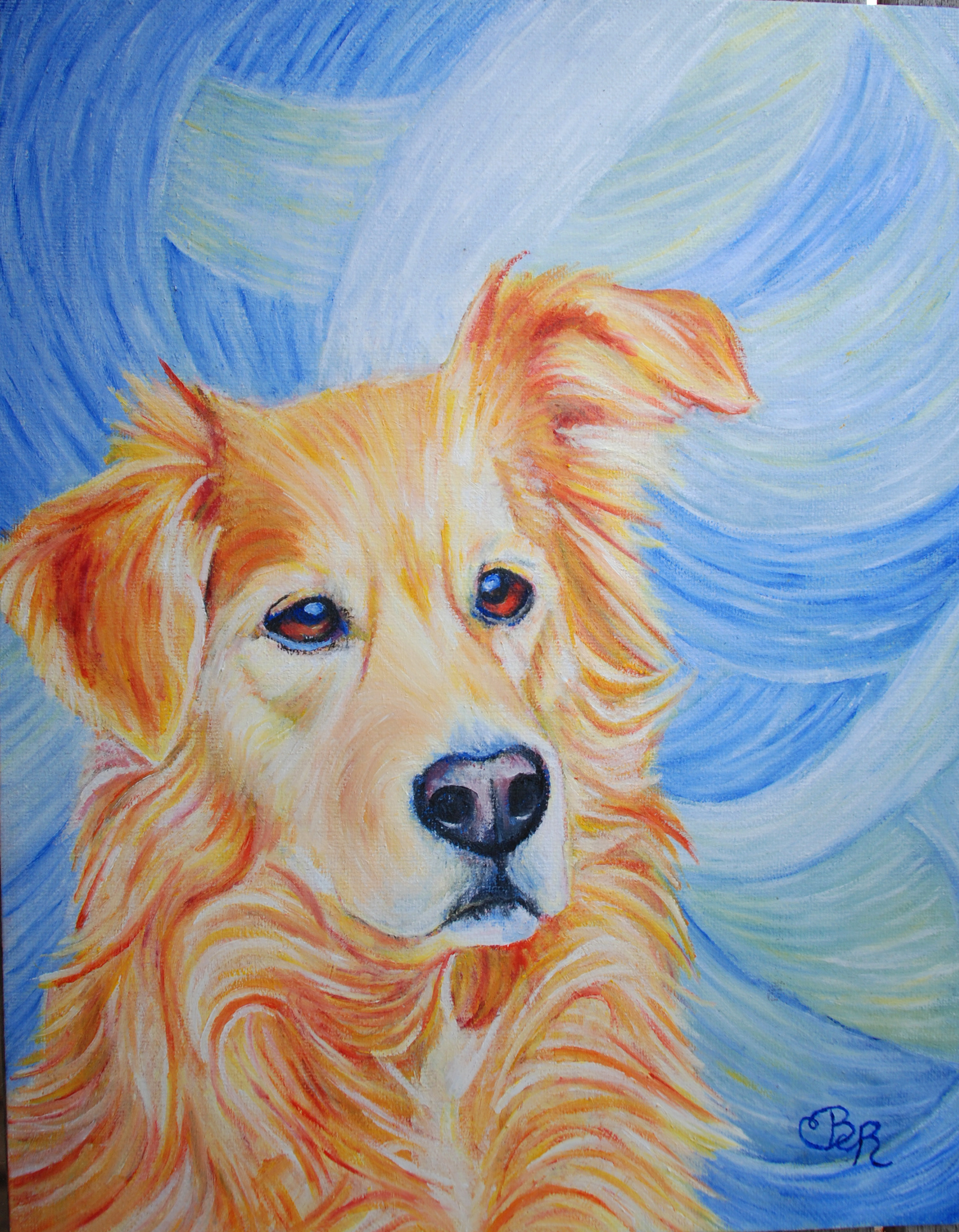 Harold the Dog. Acrylic