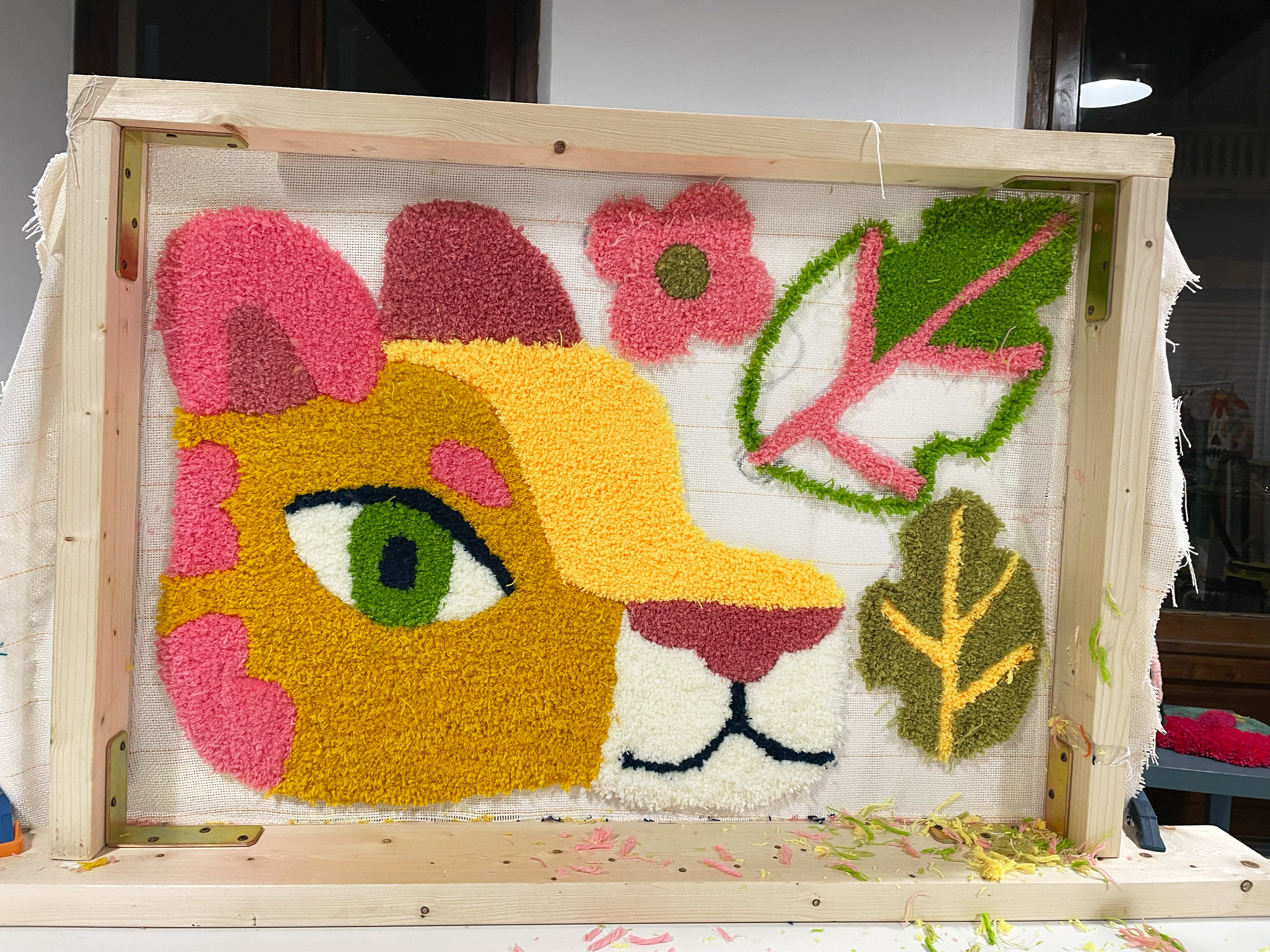 jaguar, tufting, art