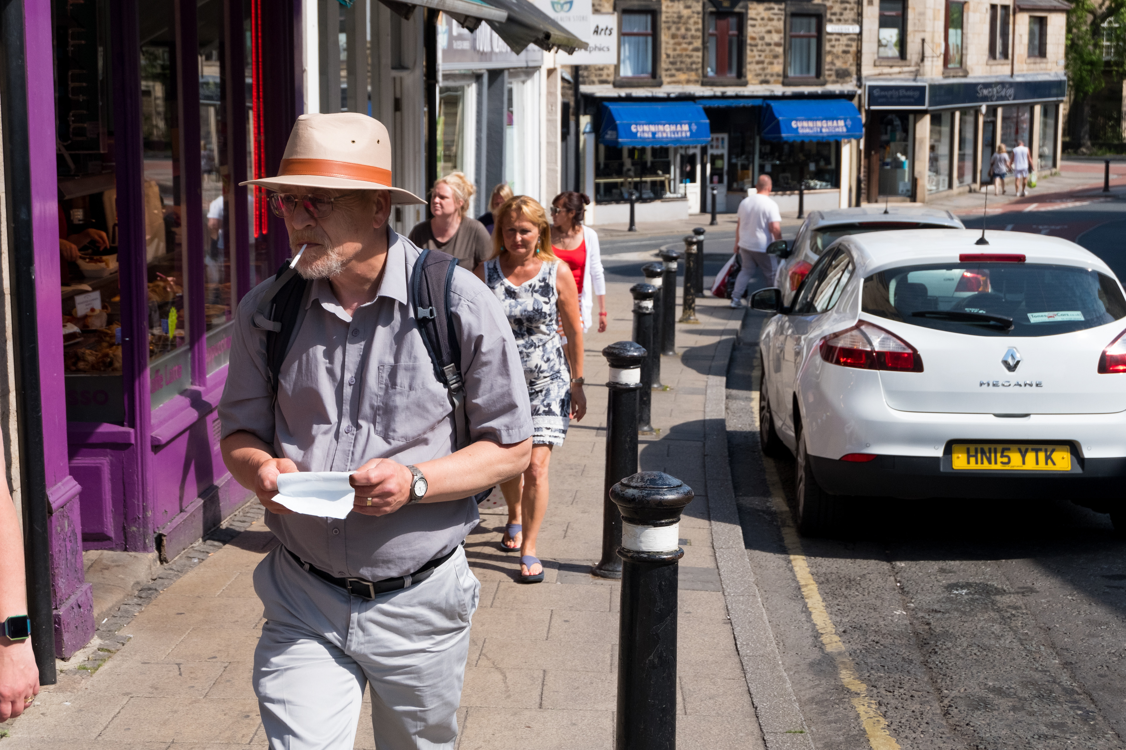 Smoking Man in Lancaster Street