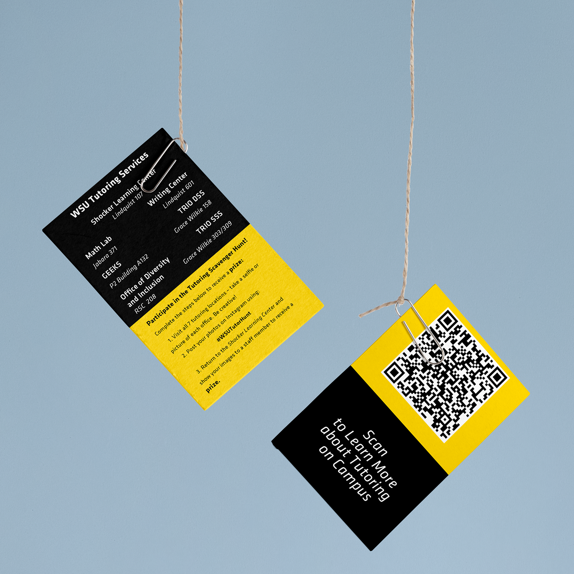 Scavenger Hunt Business Cards for WSU