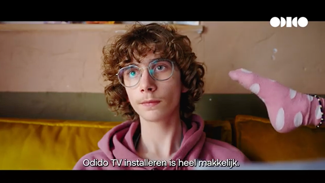 Campagnebeeld Odido Glasvezel en TV