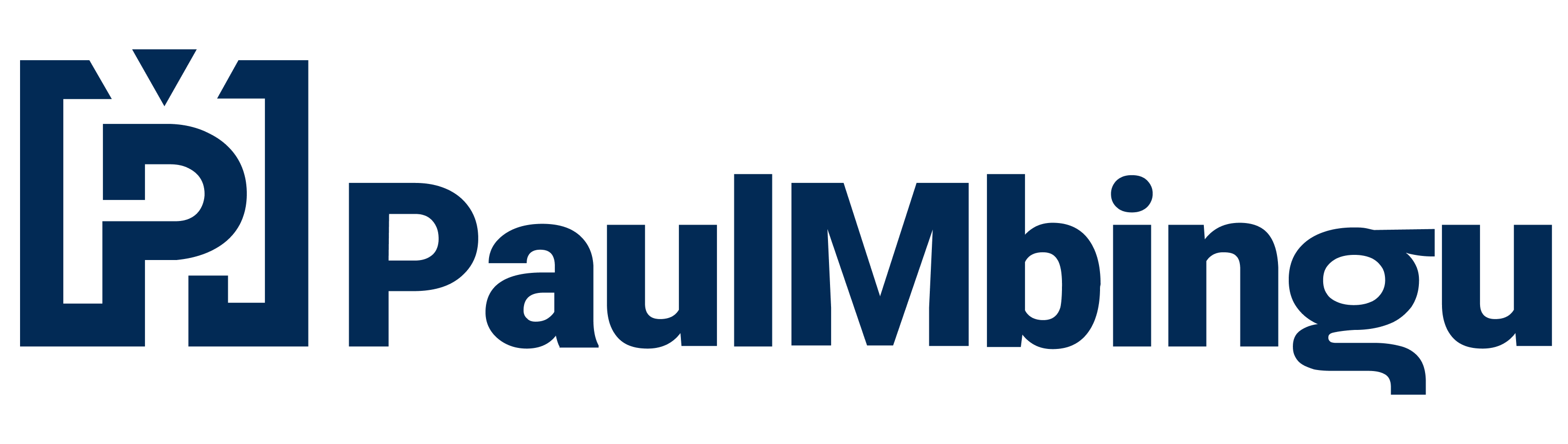 Paul Mbingu Horizontal Orientation Logo