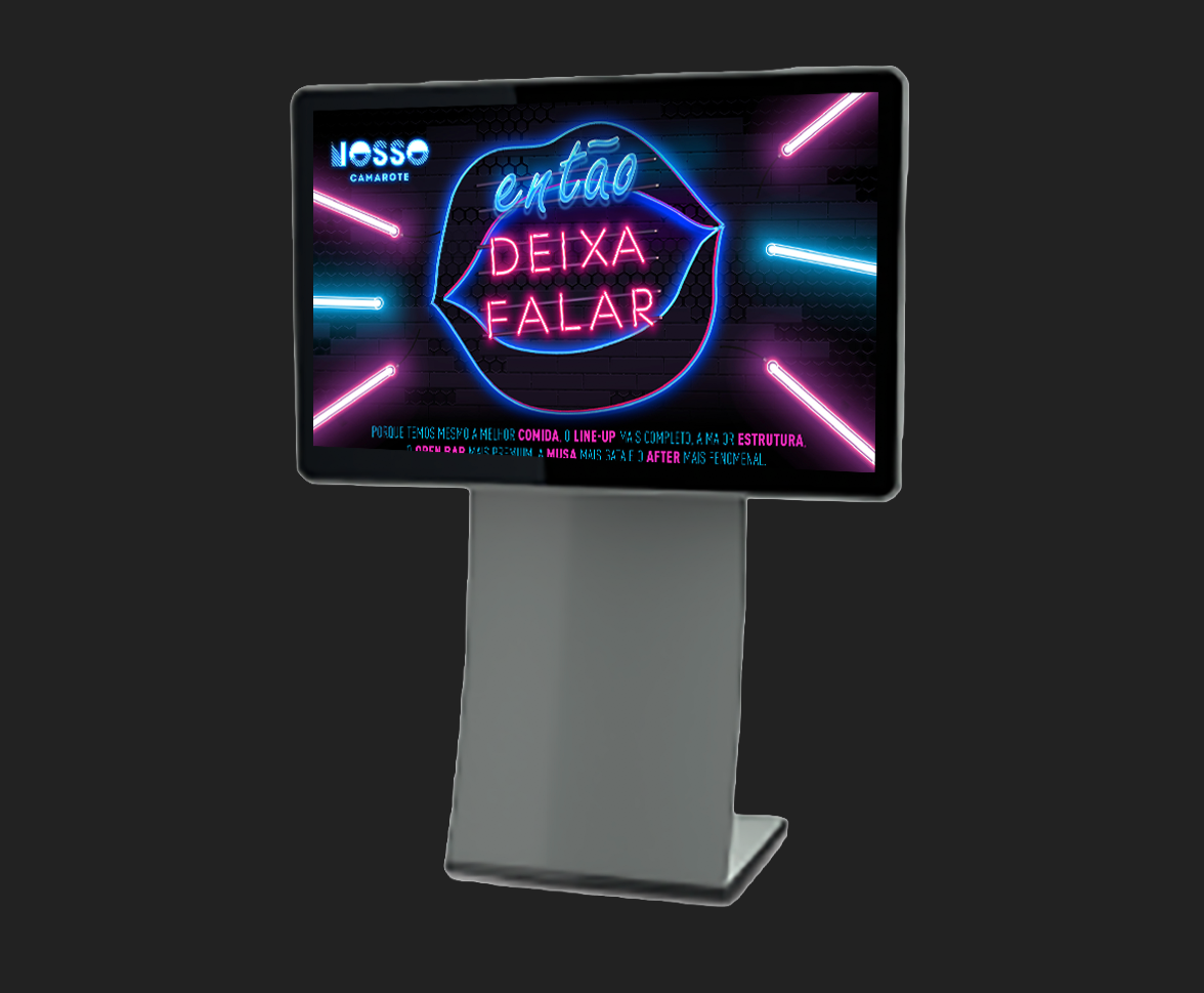 Totem Digital no evento
