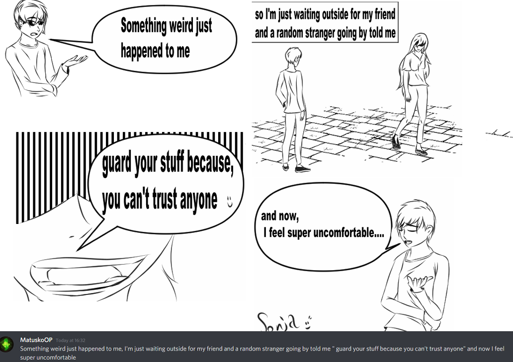 saw a comment and drew my first ever ''comic'' lol