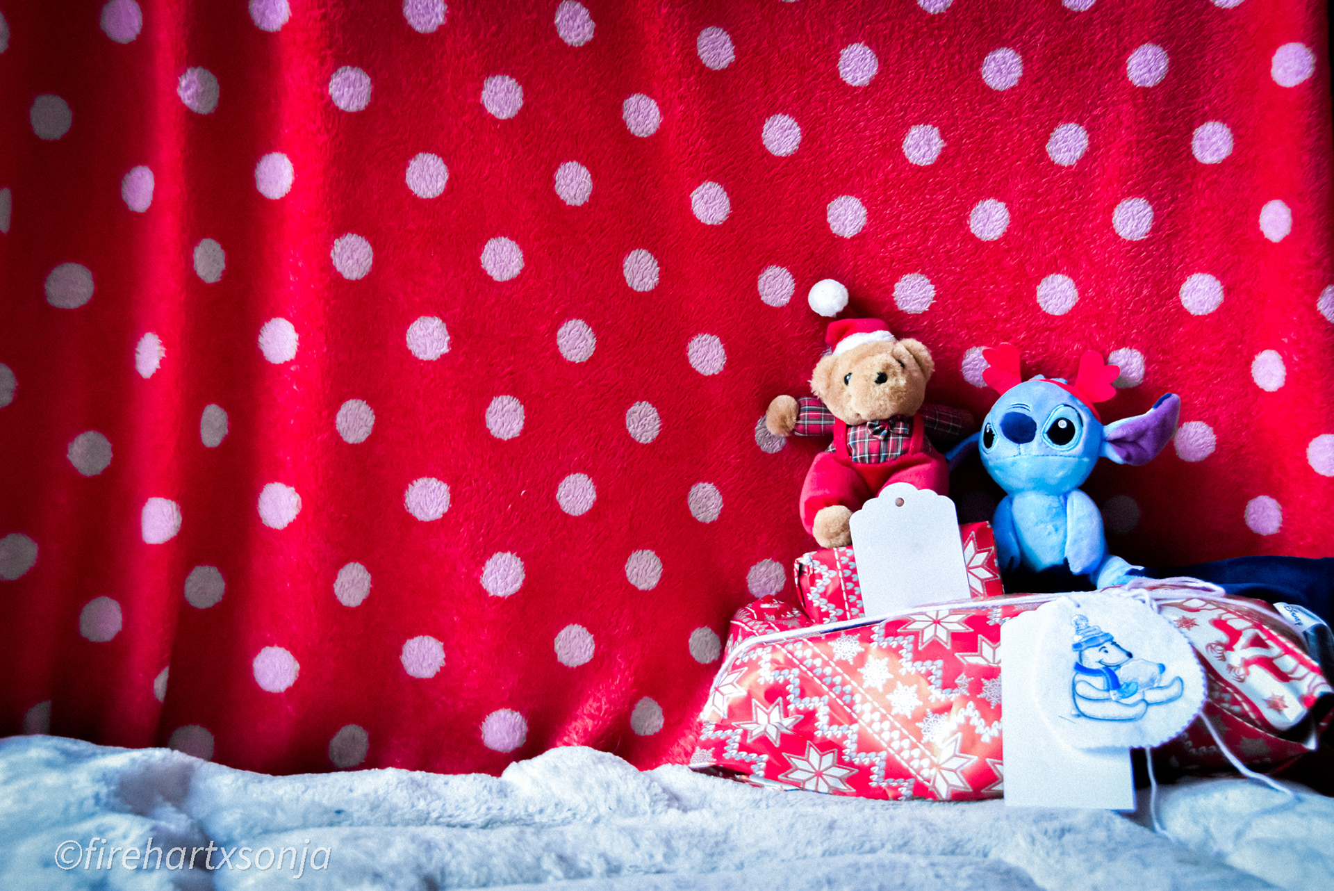 homemade Christmas card background