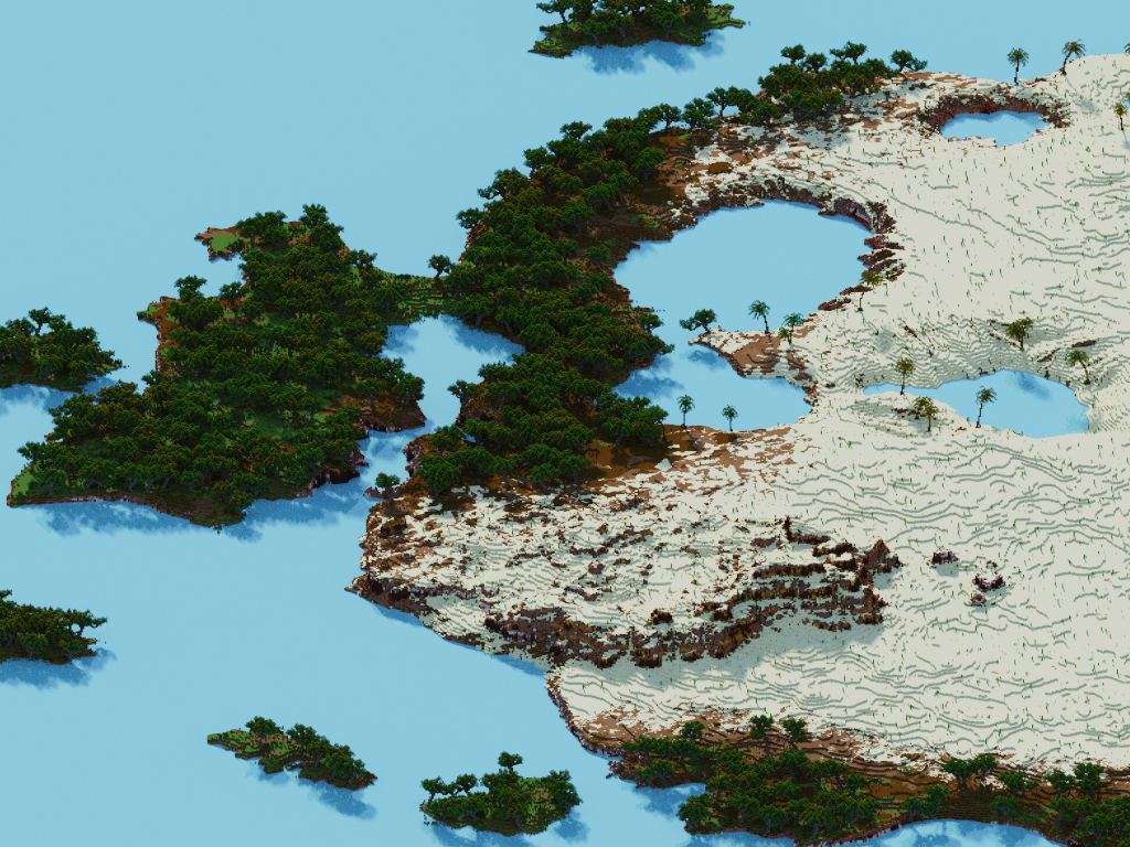 the smooth change of biomes :O