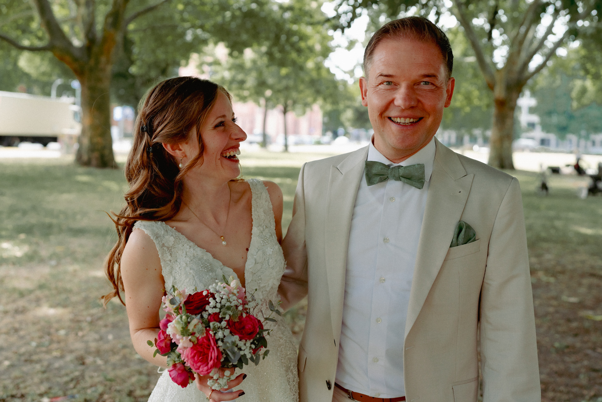 Braut zusammen mit Vater