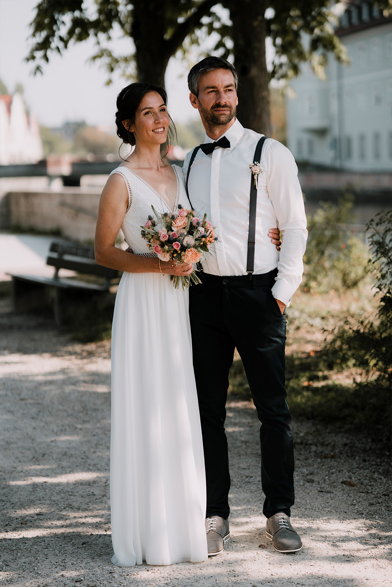 Hochzeitspaar auf der Mühleninsel