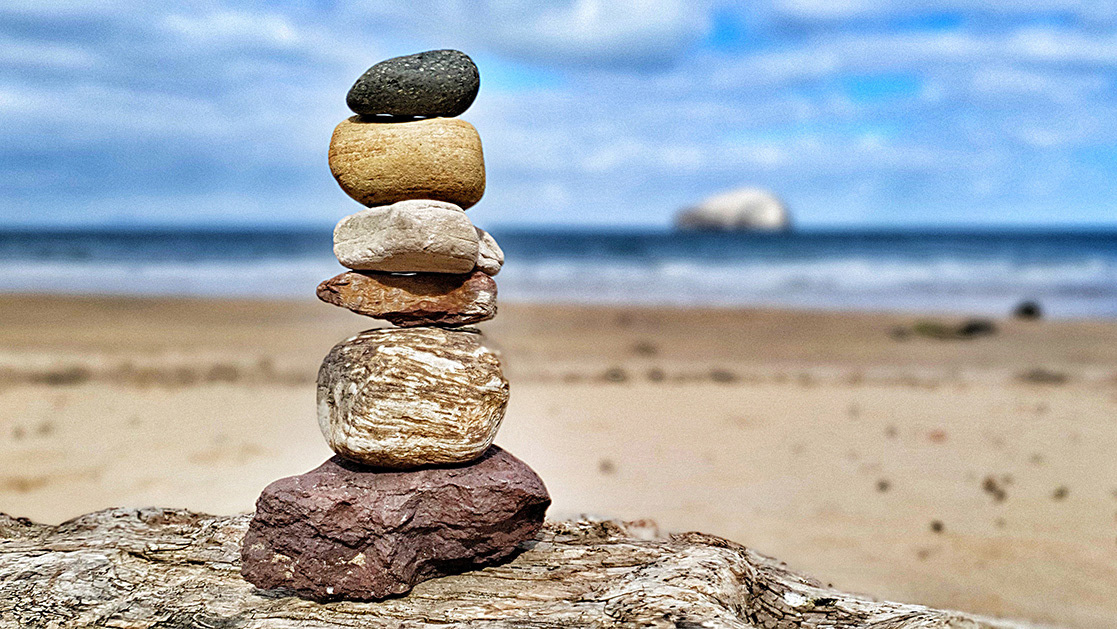 Bass rock , Stacking Stones