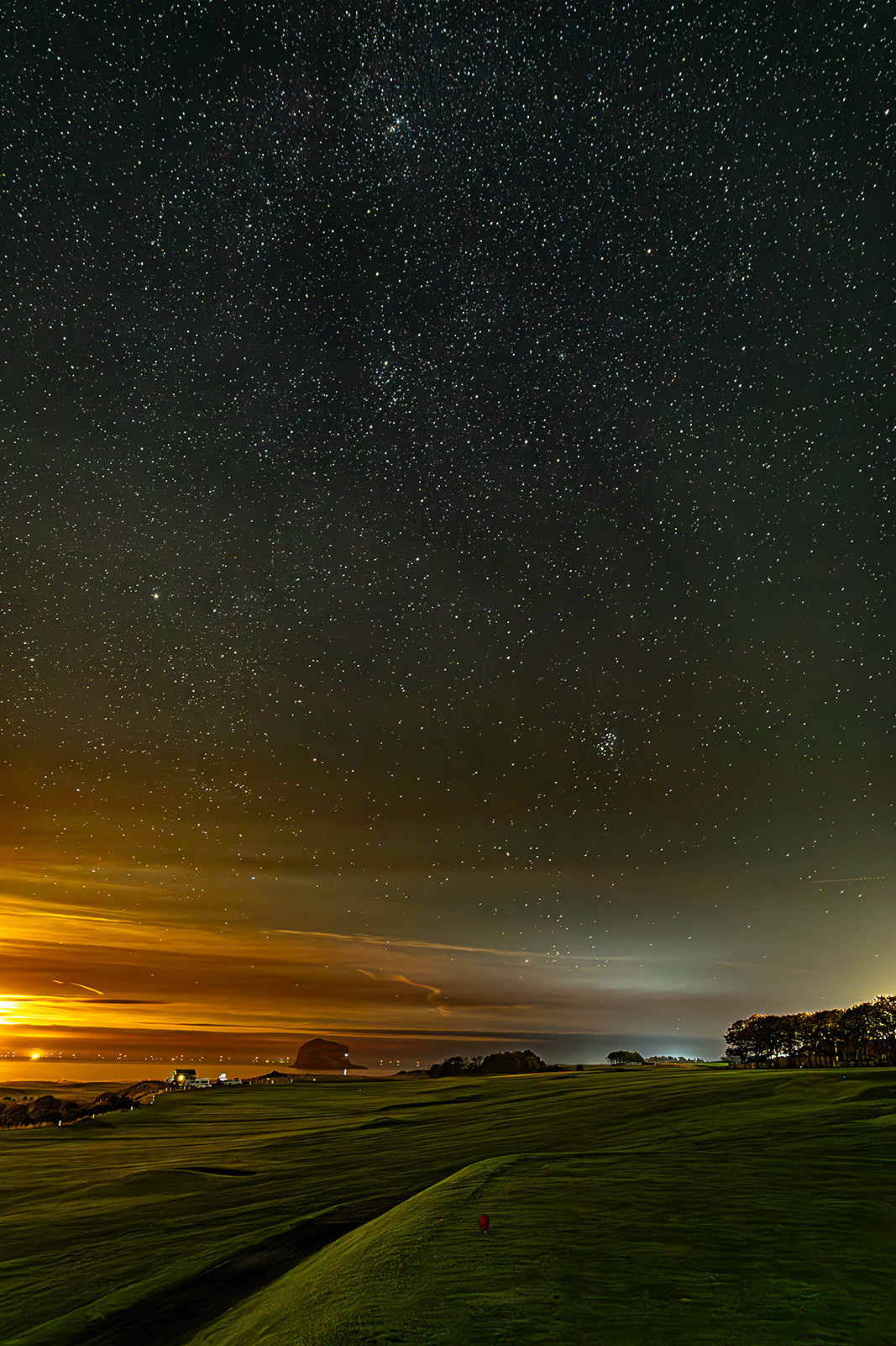 Bass Rock Starry Night