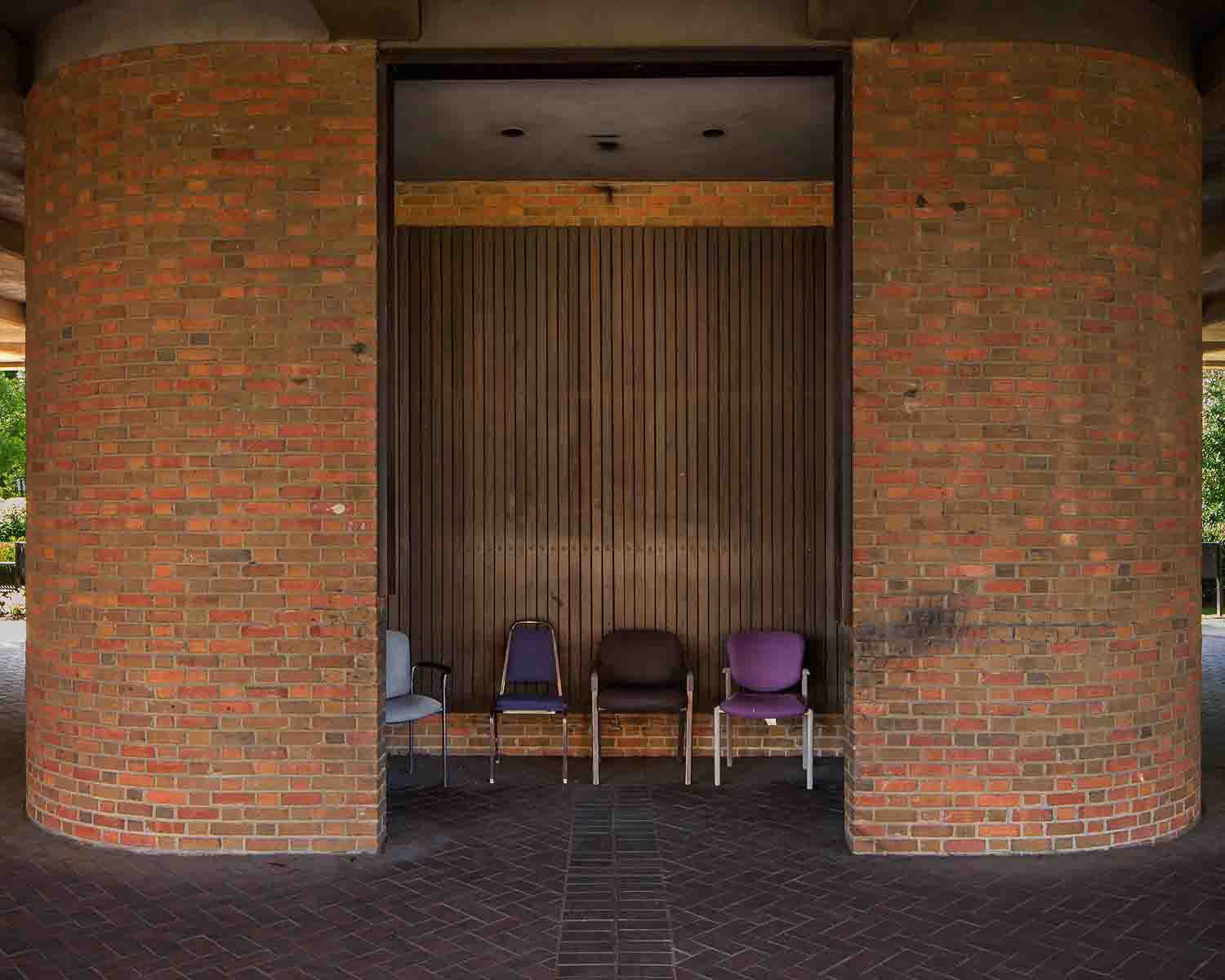 Brick Enclosure and Chairs, 2014