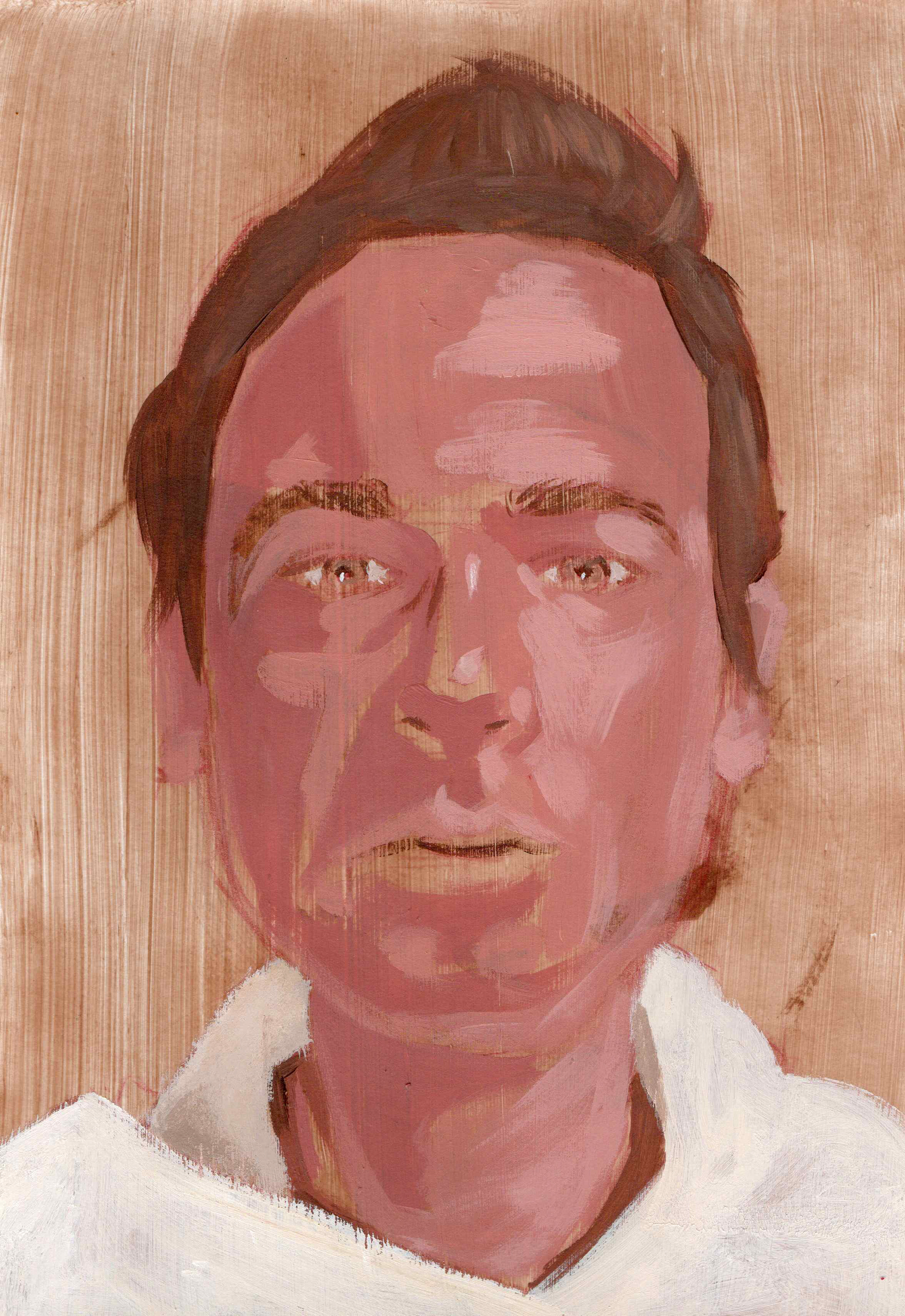 Autoportrait, A3, acrylique