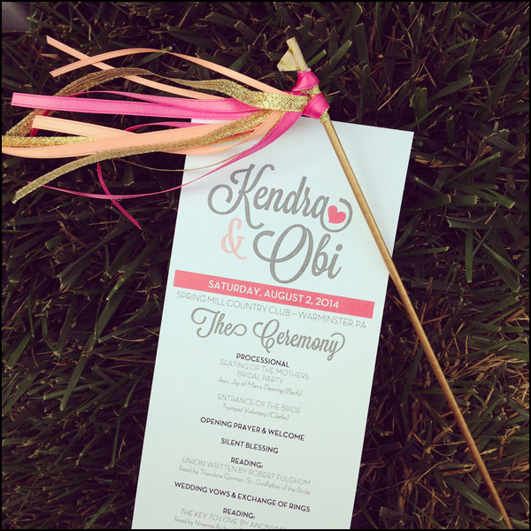 Example of printed program