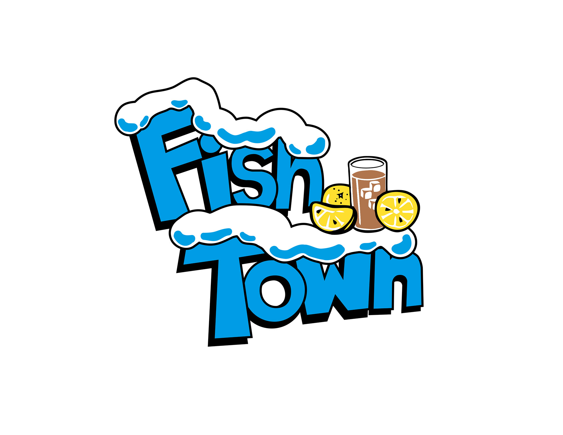 Sticker I created based off the Arctic Splash Iced Tea that littered the Fishtown area