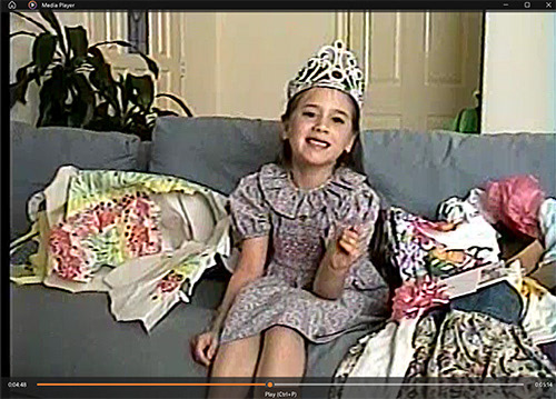 Nicole's 6th Birthday video (see link below)