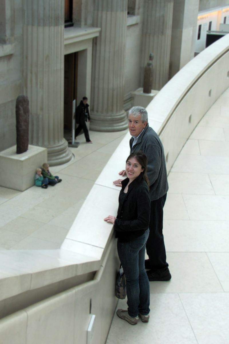 James and Nicole traveling, a perfect pair, London, 2012