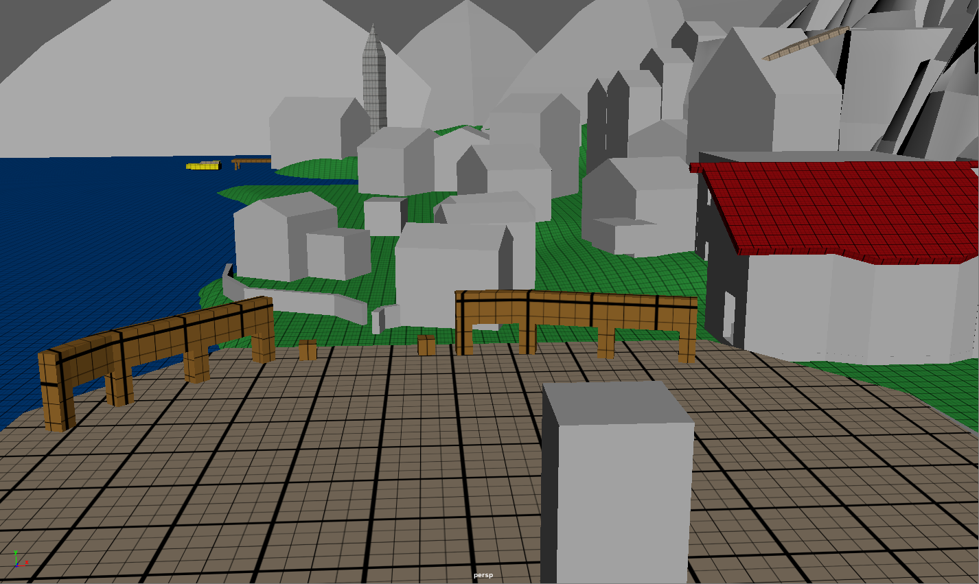 First pass of the opening shot