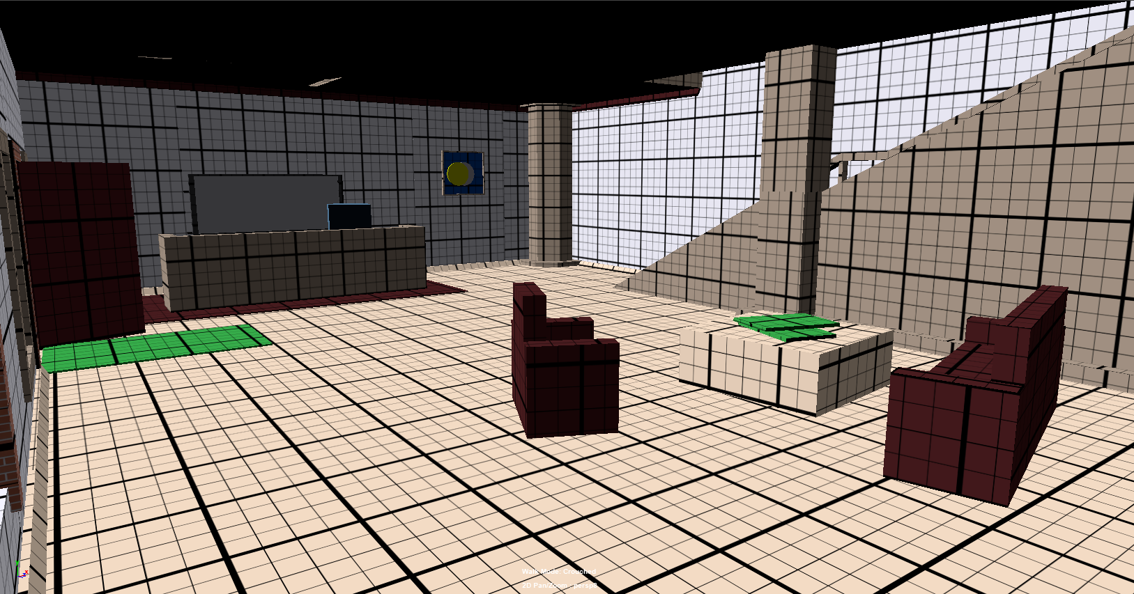 Interior of the Sturmadler Hotel. Players could go upstairs to find secrets.